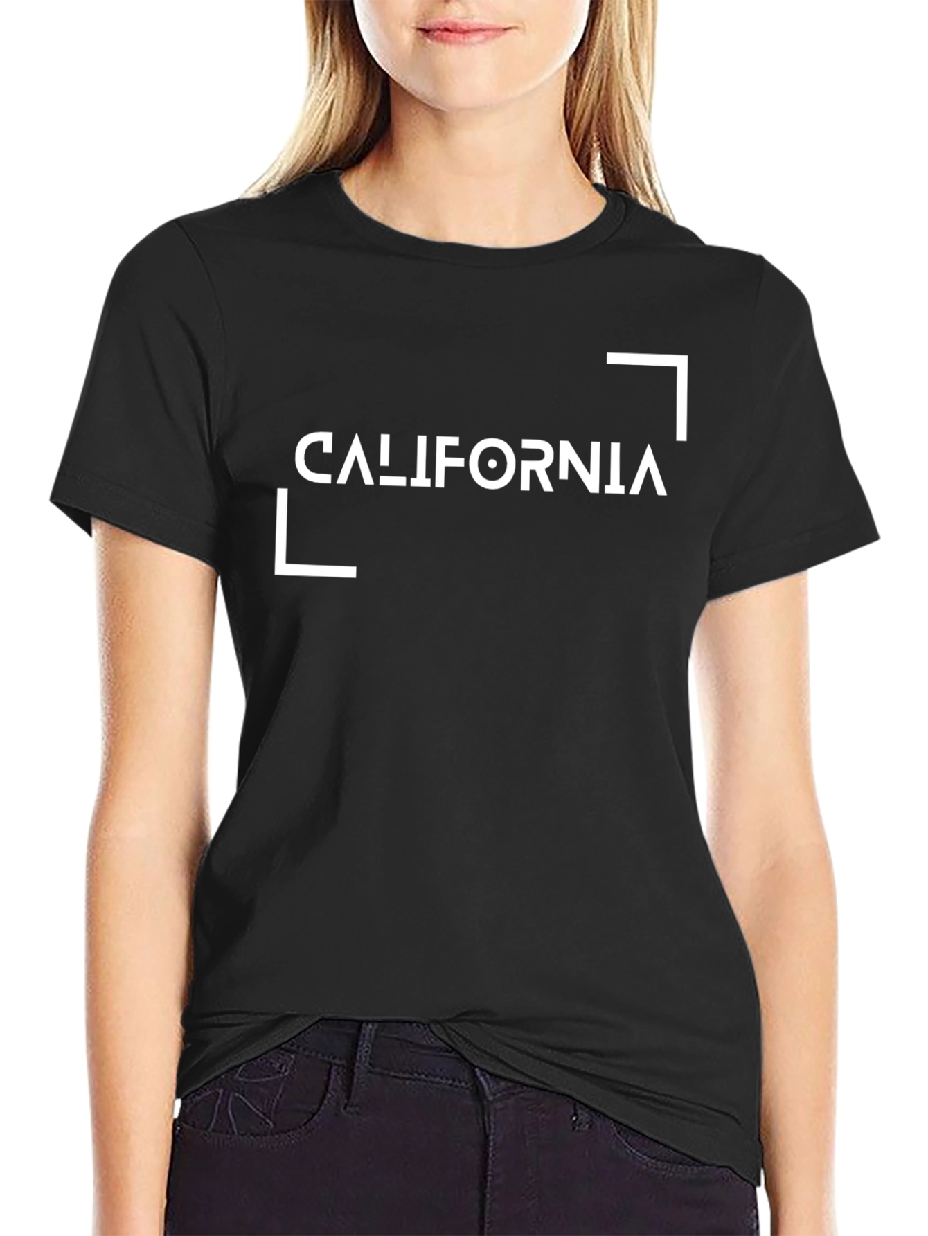 Black California Graphic Tee - Black view 2