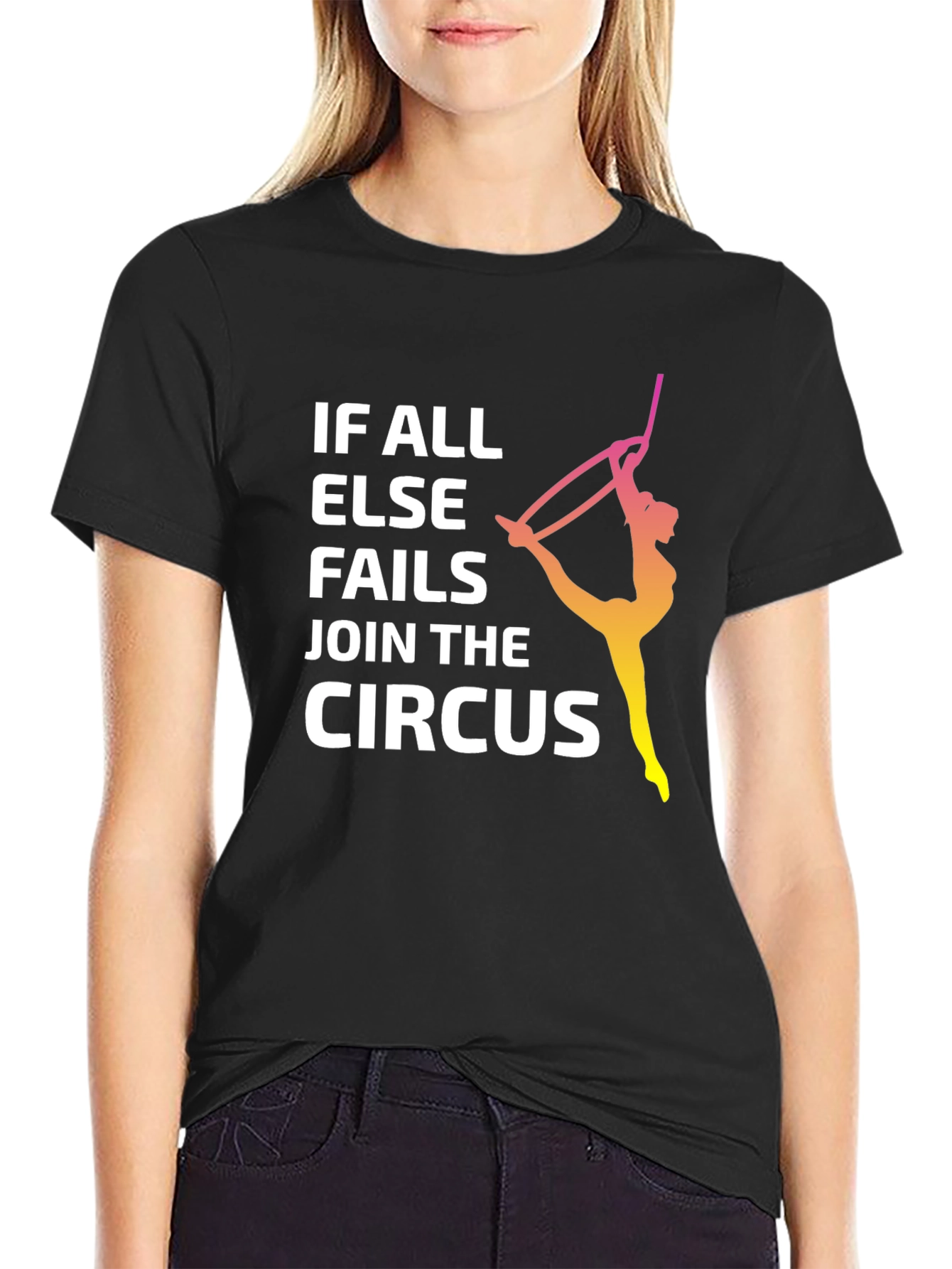 Black Join the Circus T-Shirt: Unique Graphic Tee view 2