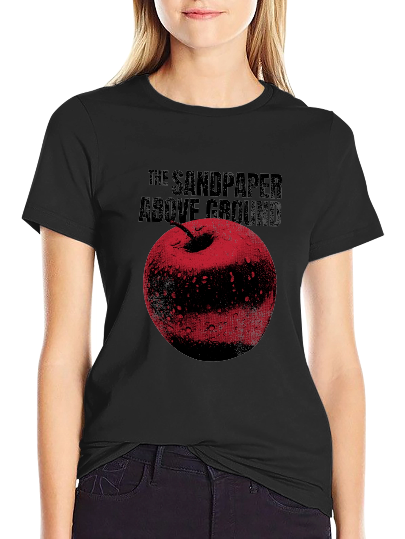 Black The Sandpaper Above Ground Graphic T-Shirt view 2
