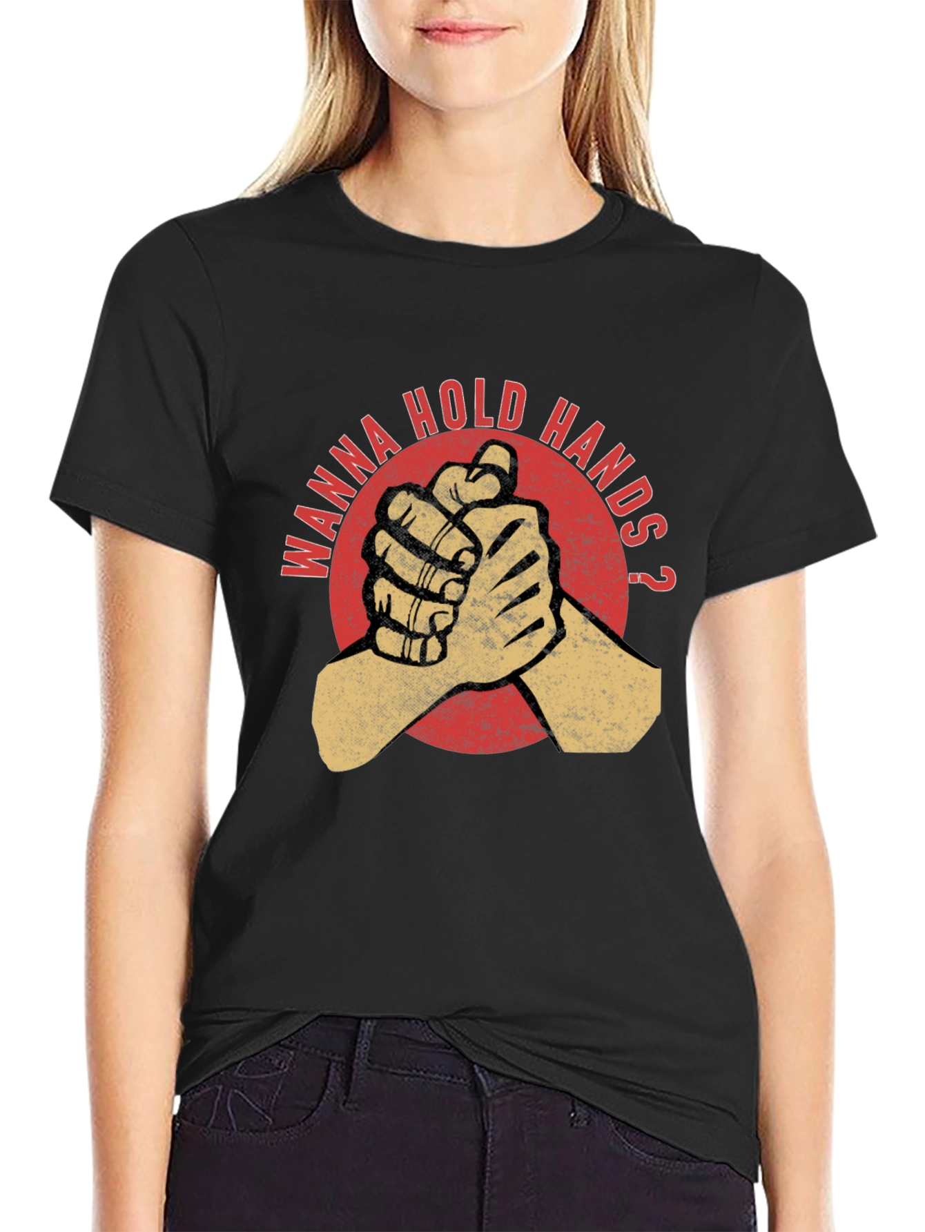 Wanna Hold Hands Graphic T-Shirt - 2