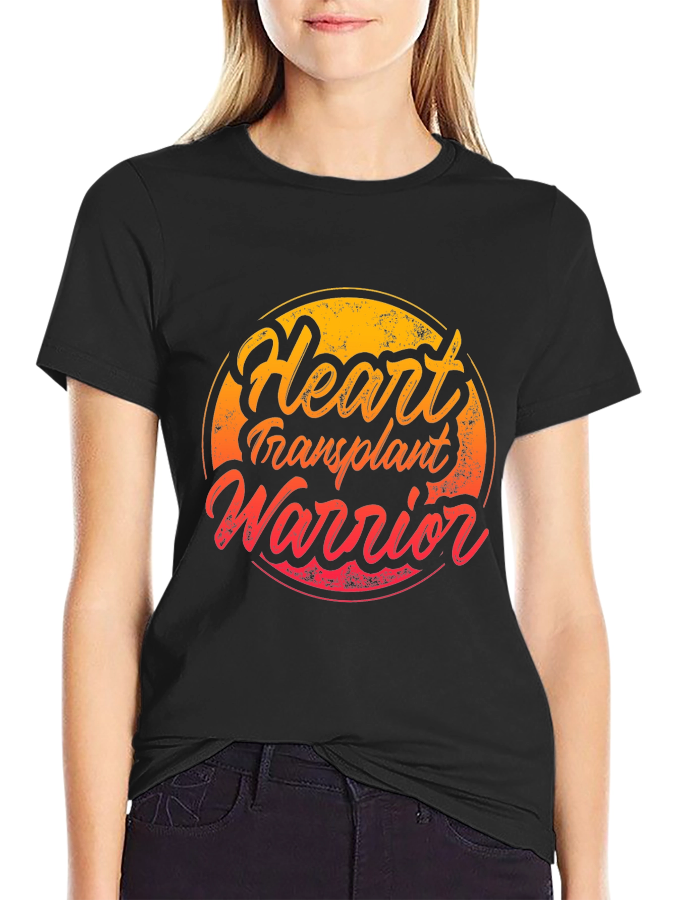 Black Heart Transplant Warrior Graphic Tee view 2