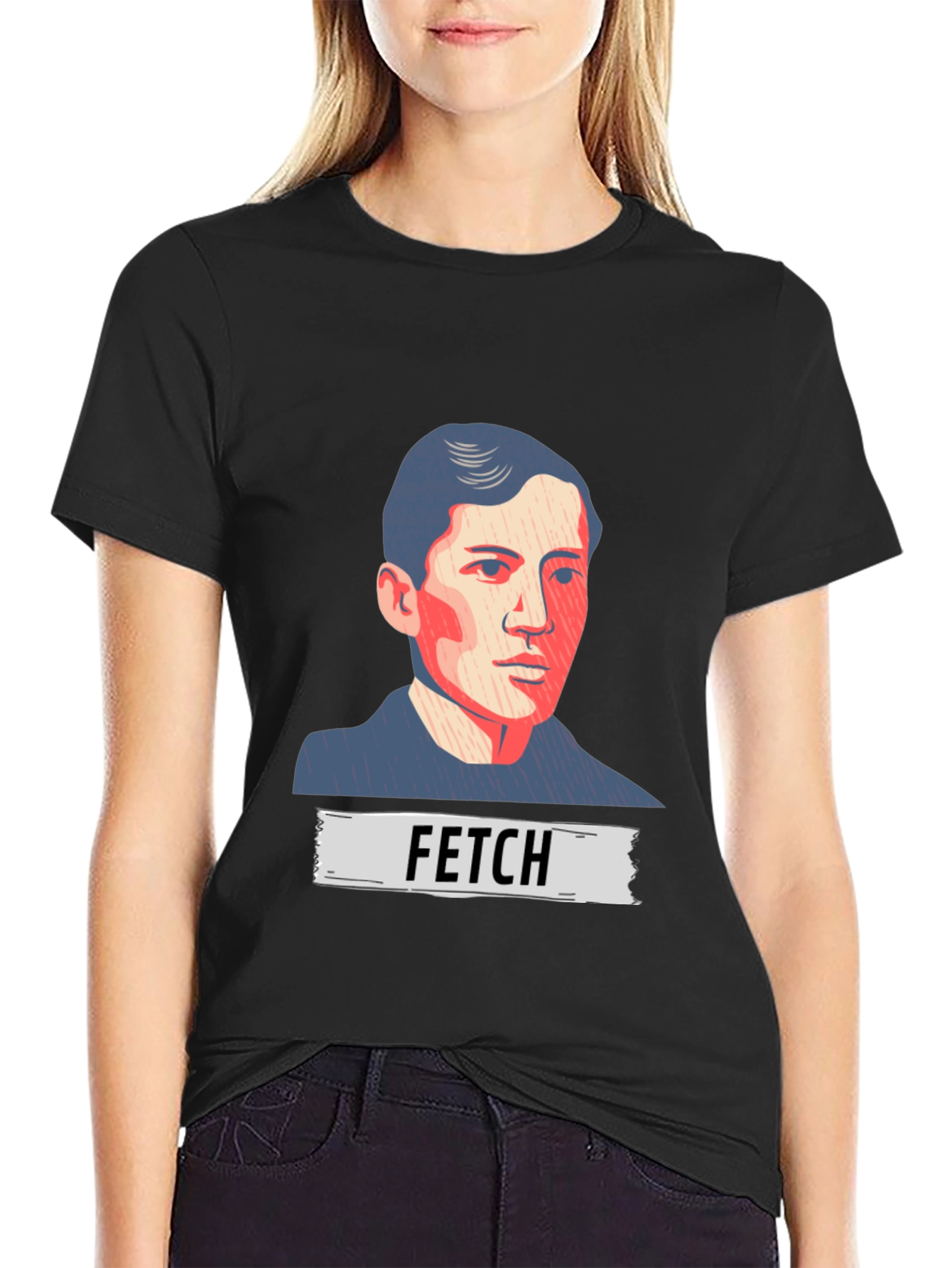 Black FETCH Graphic Tee - Cool & Trendy view 2