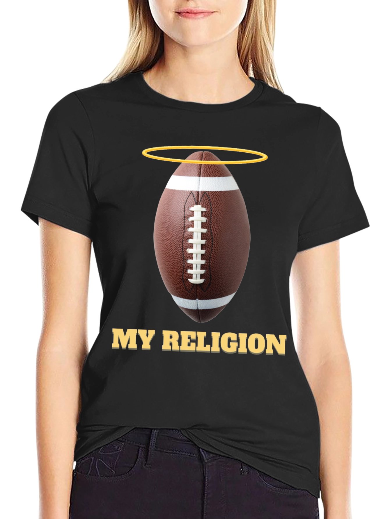Football Religion Graphic T-Shirt - 2