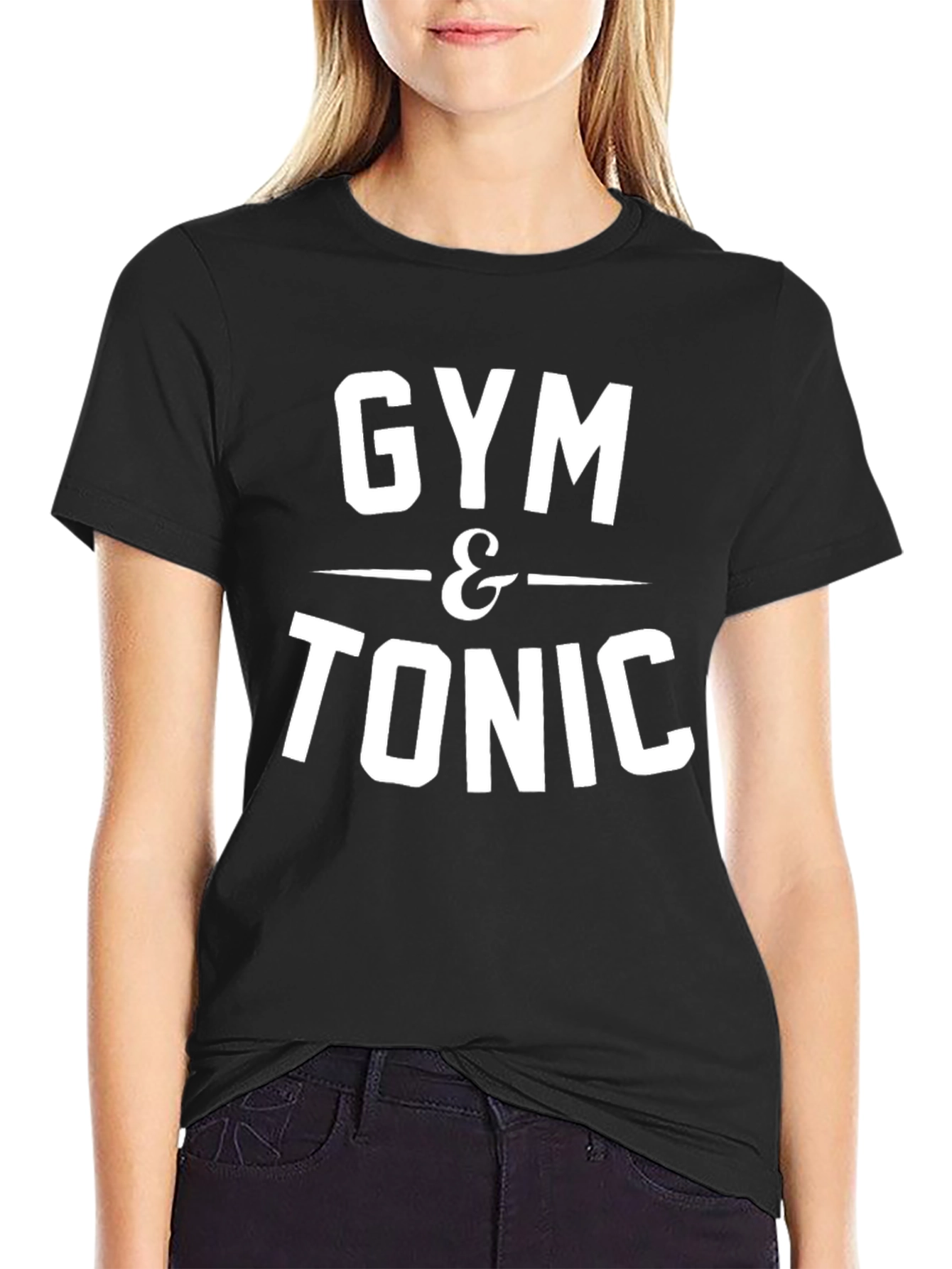 Black Gym & Tonic Graphic Tee - Black Short Sleeve view 2