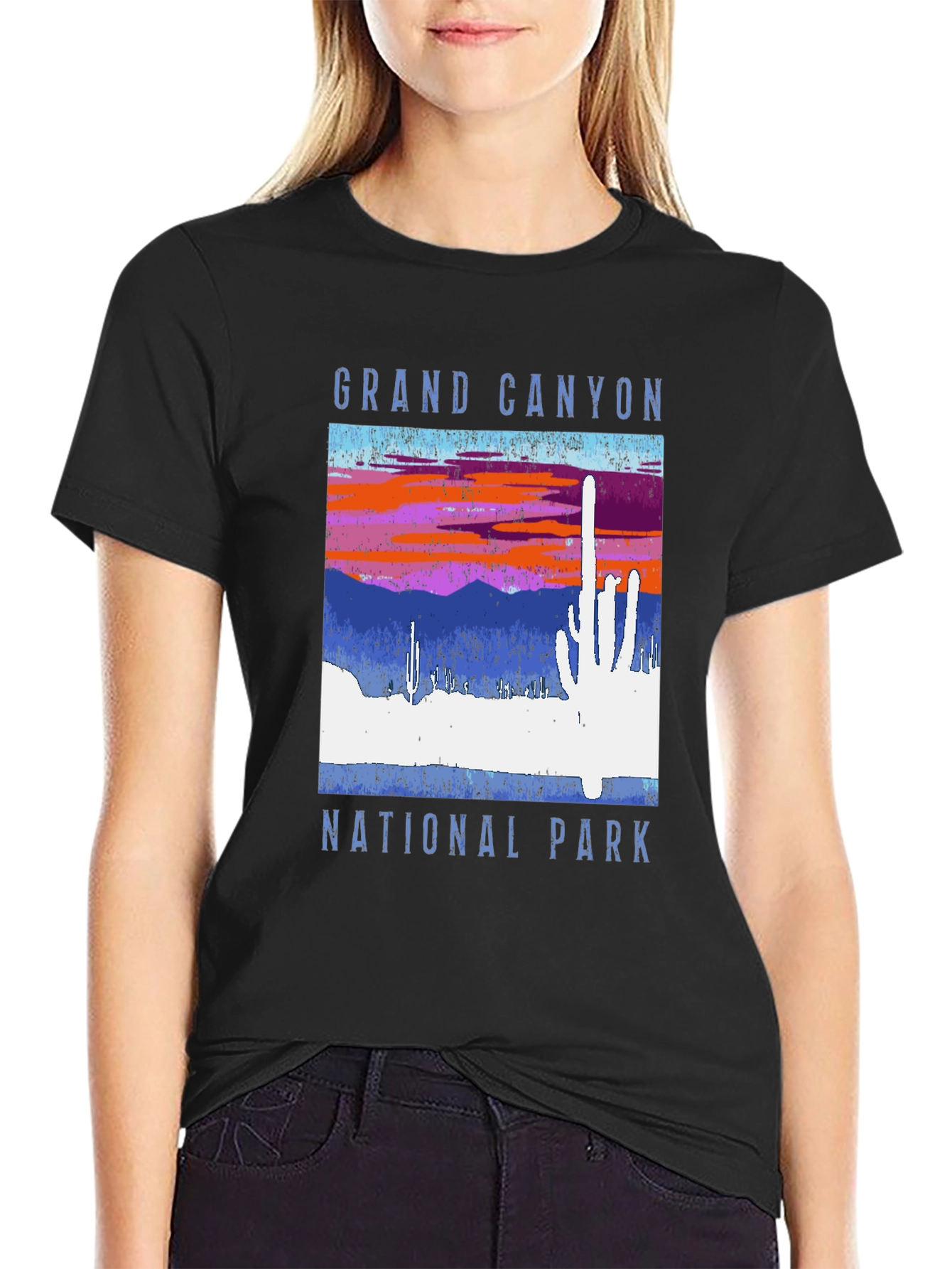 Black Grand Canyon National Park Graphic Tee view 2