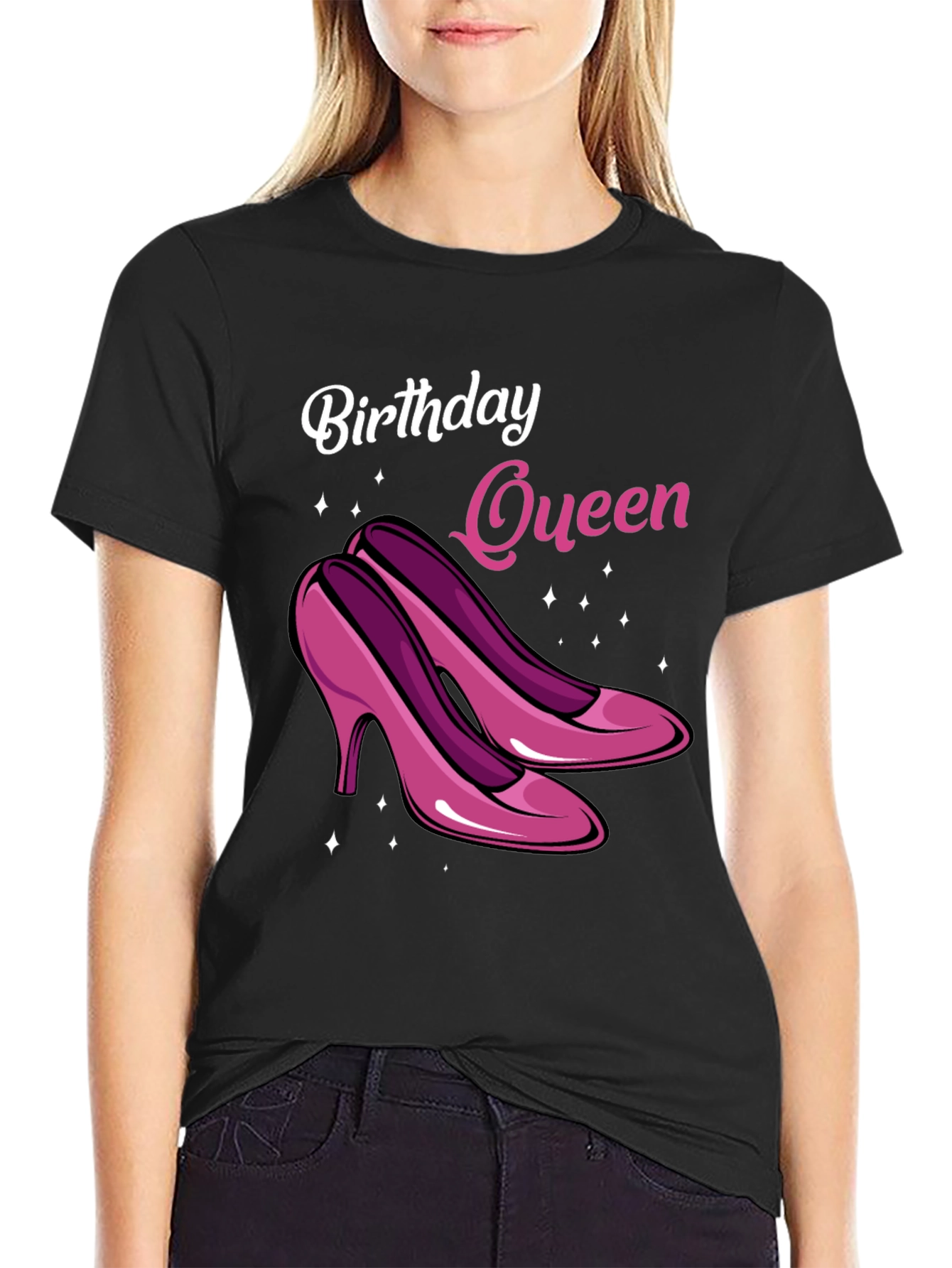 Black Birthday Queen Graphic Tee view 2