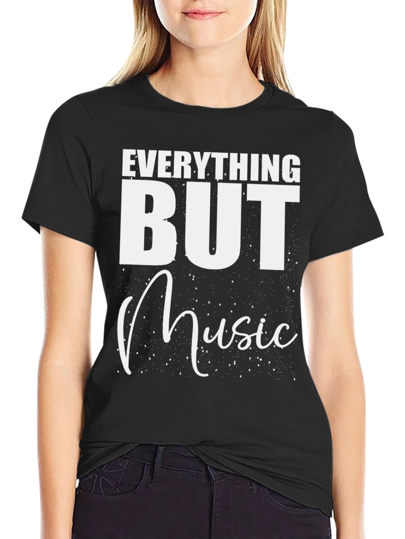 Everything But Music Black T-Shirt - 2