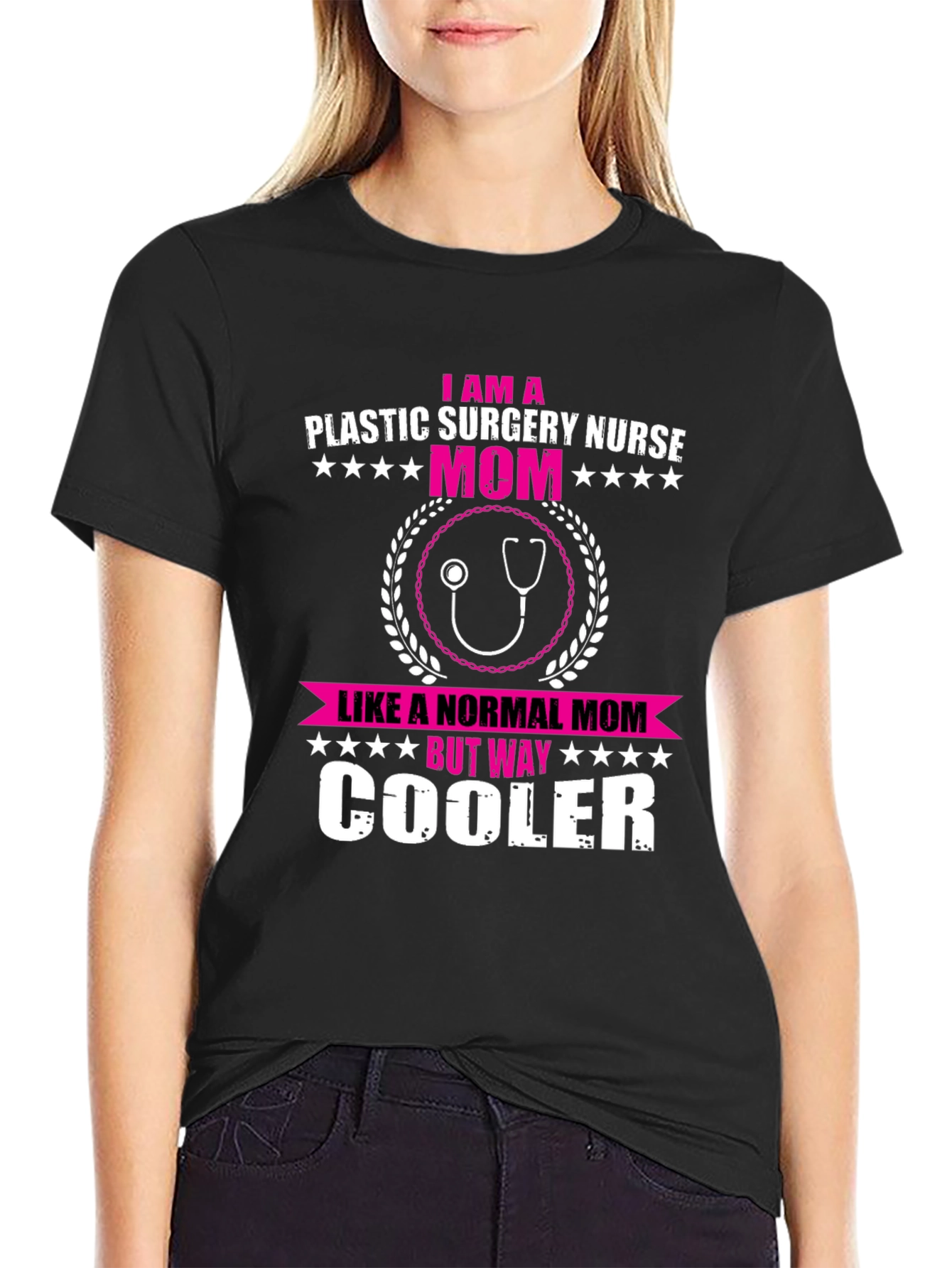 Plastic Surgery Nurse Mom T-Shirt - Way Cooler Than Normal! - 2