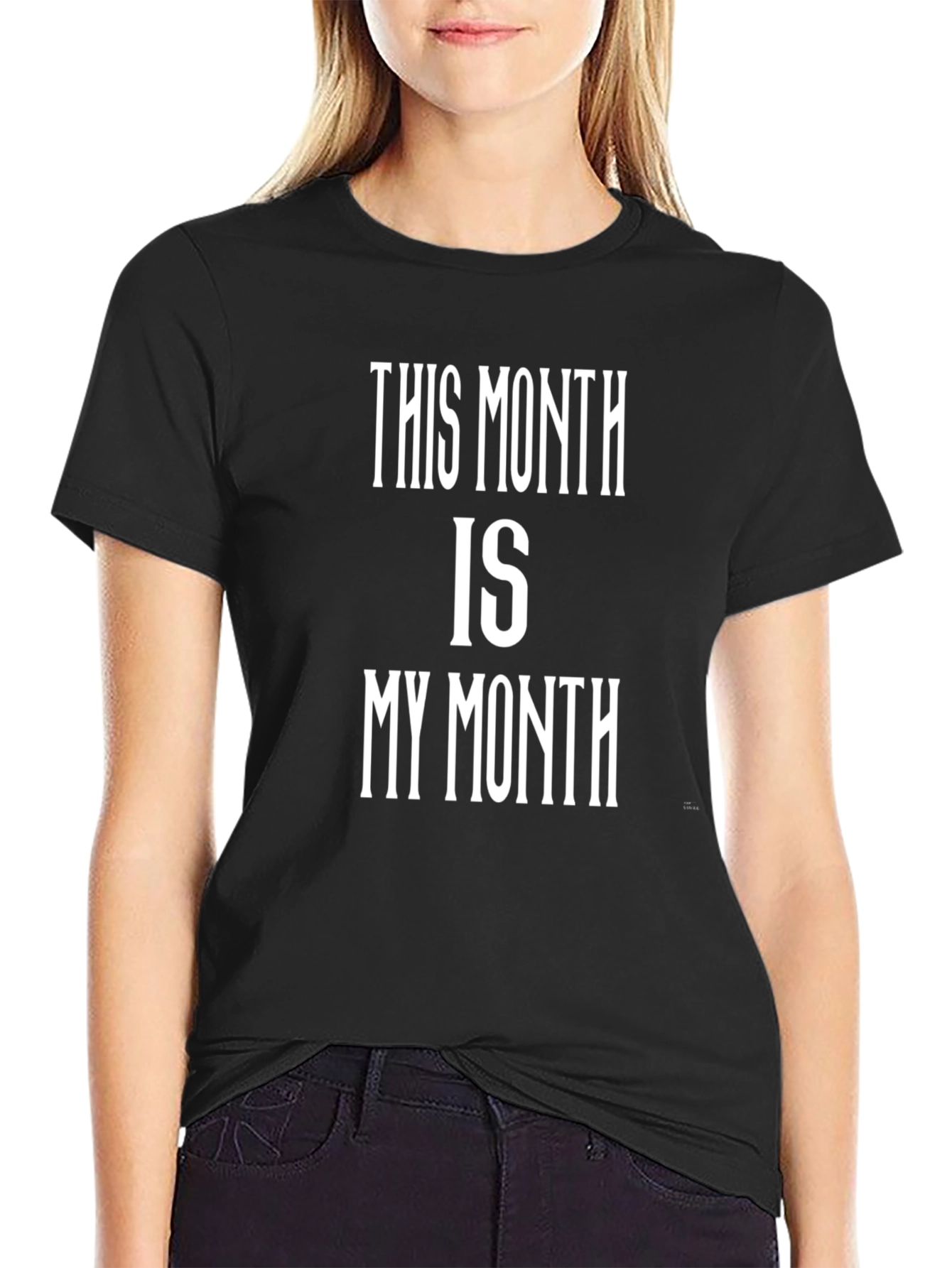 Black This Month is My Month - Men's Black T-Shirt view 2