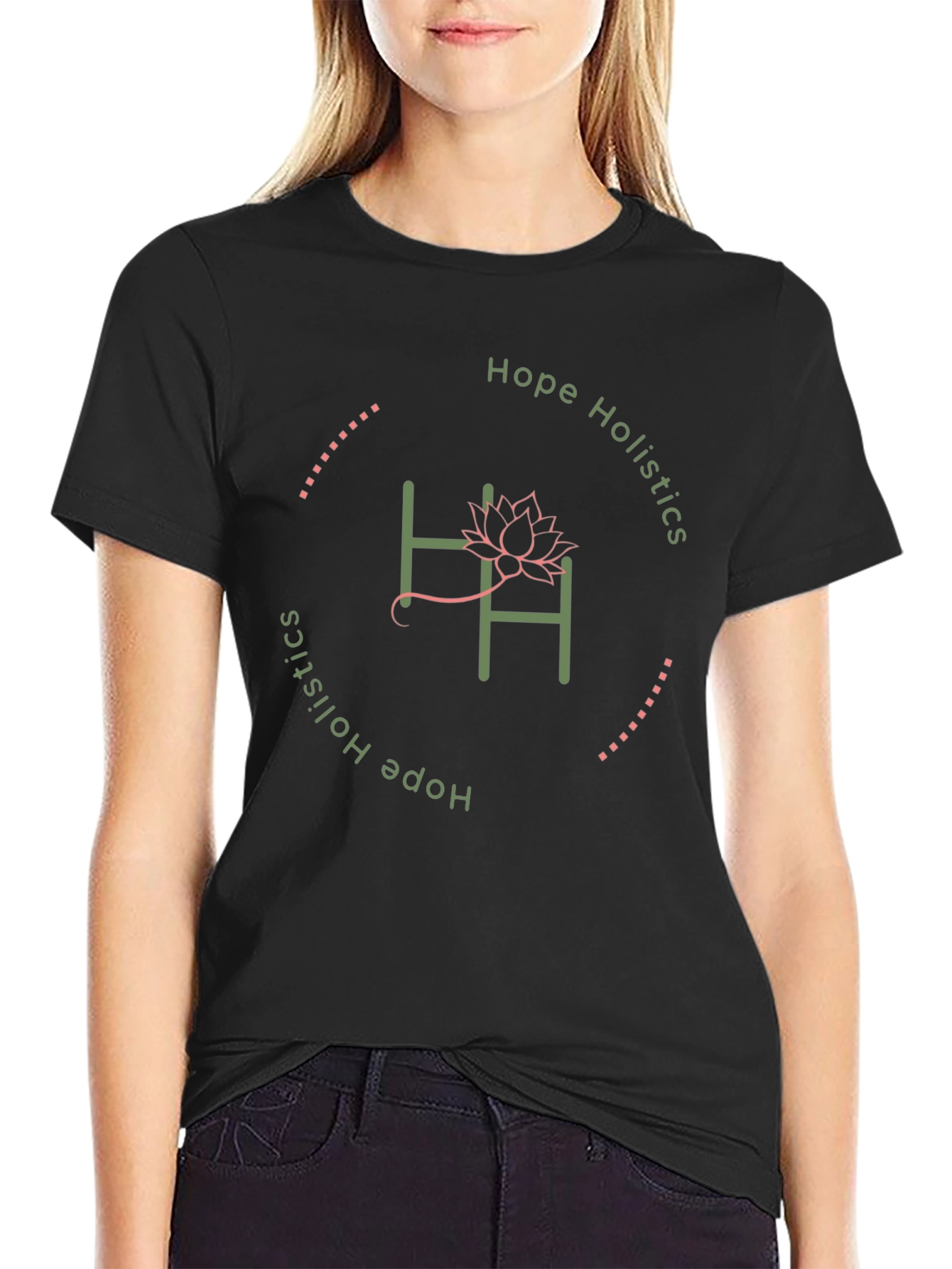 Black Hope Holistics Black T-Shirt view 2