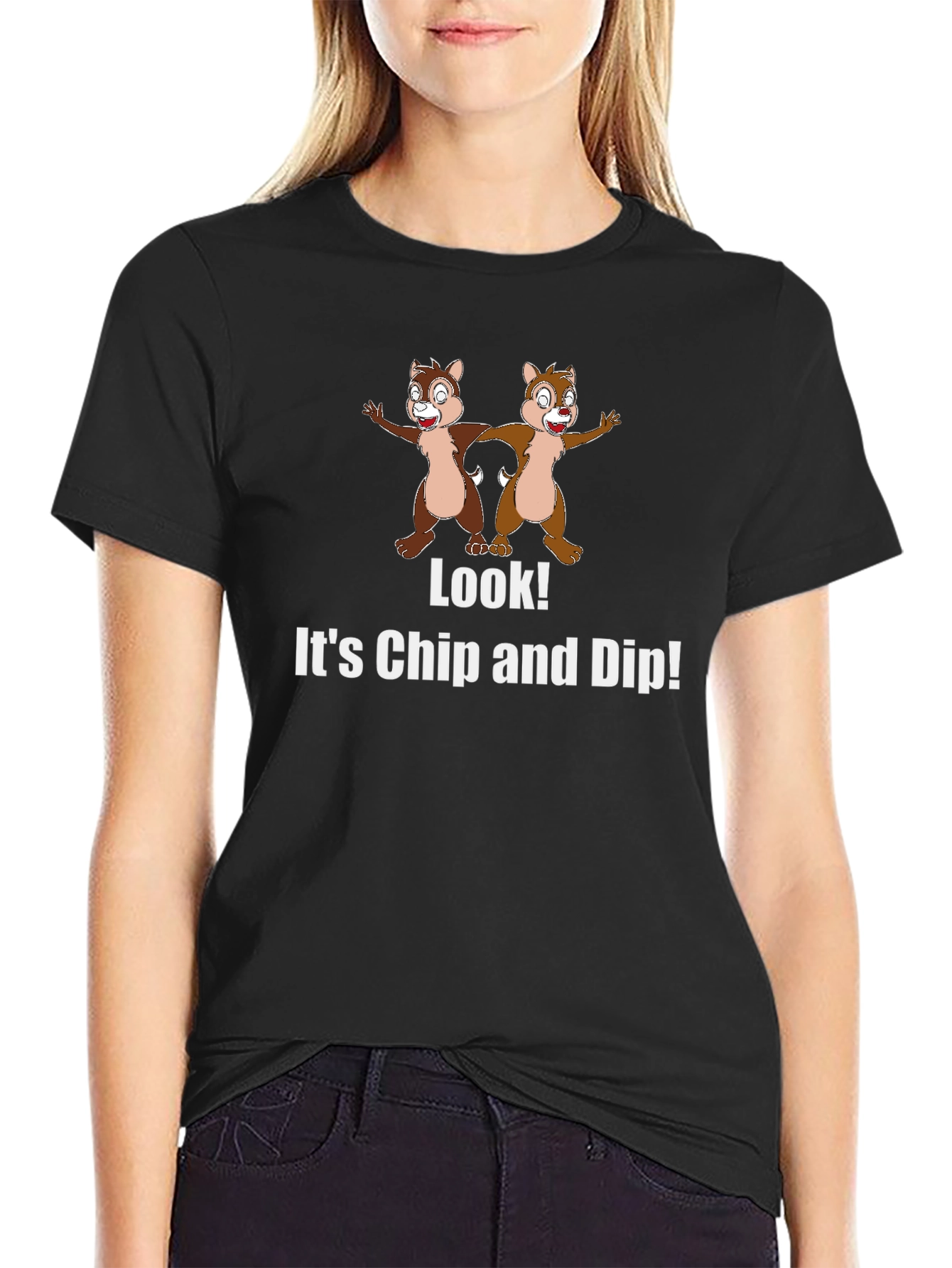 Chip and Dip T-Shirt - Cartoon Graphic Tee - 2