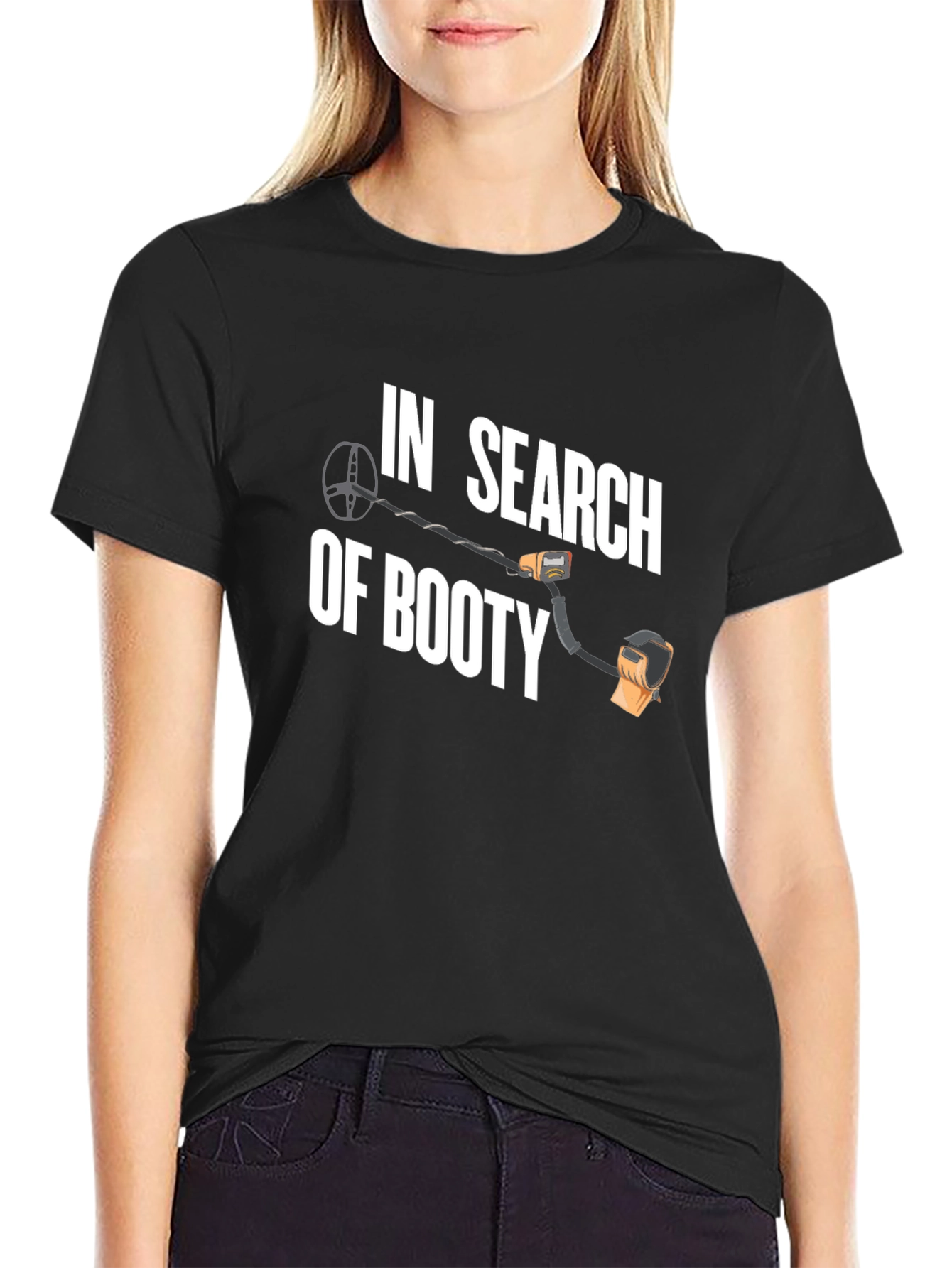 Black In Search of Booty Graphic T-Shirt view 2