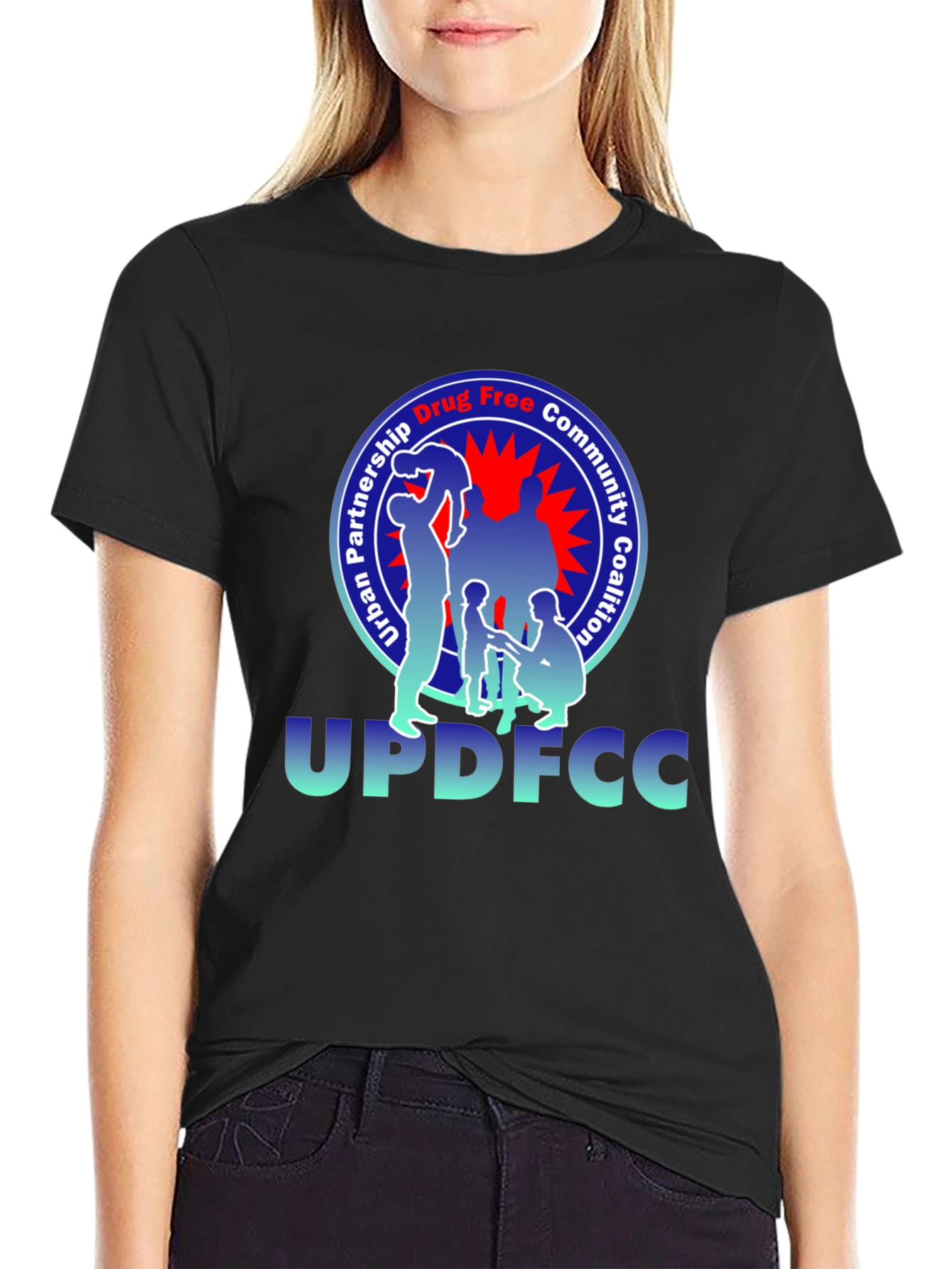 Black Urban Partnership Drug Free Community Coalition T-Shirt view 2