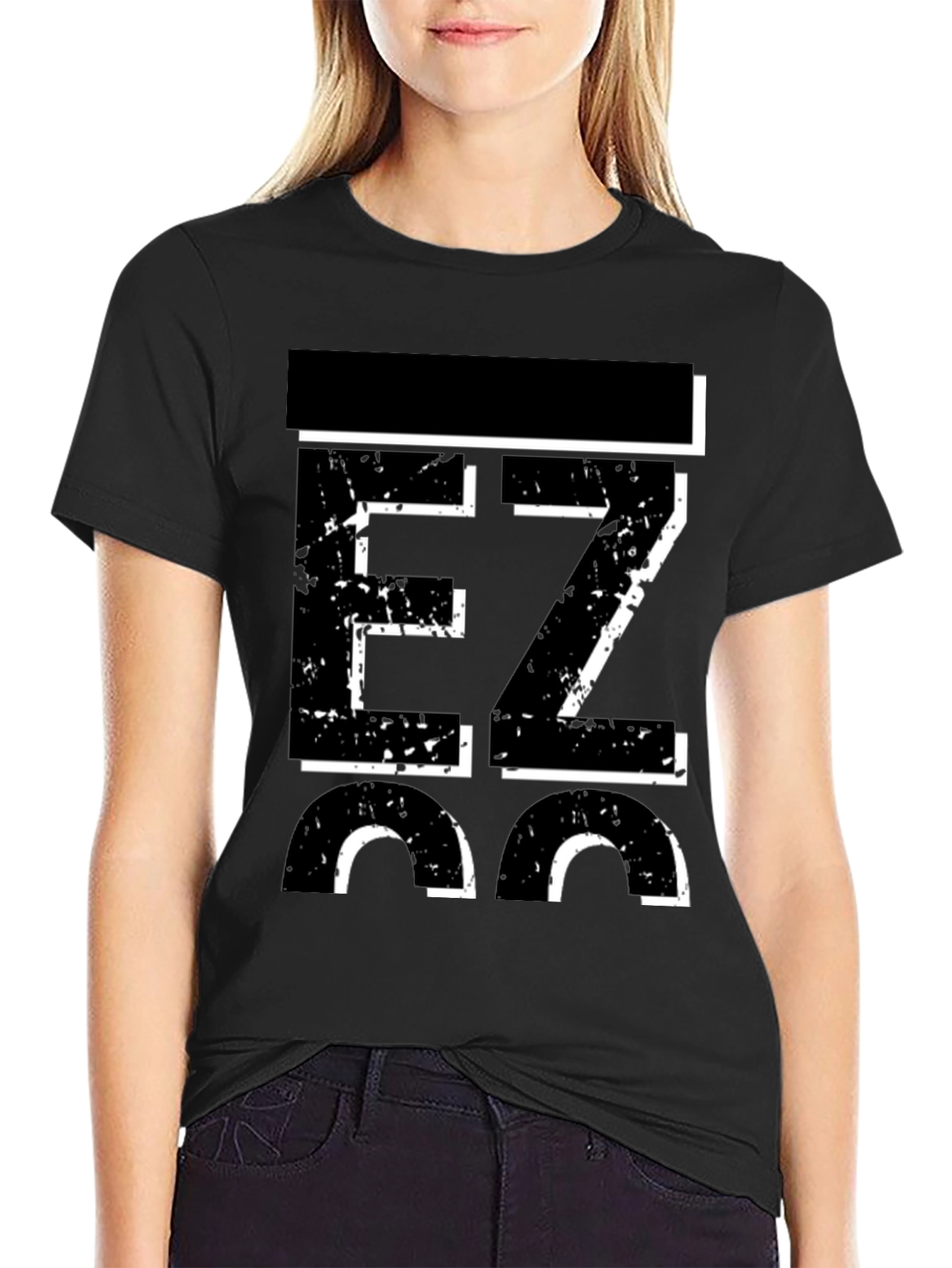 Black EZ 36 Men's Graphic Black T-Shirt view 2