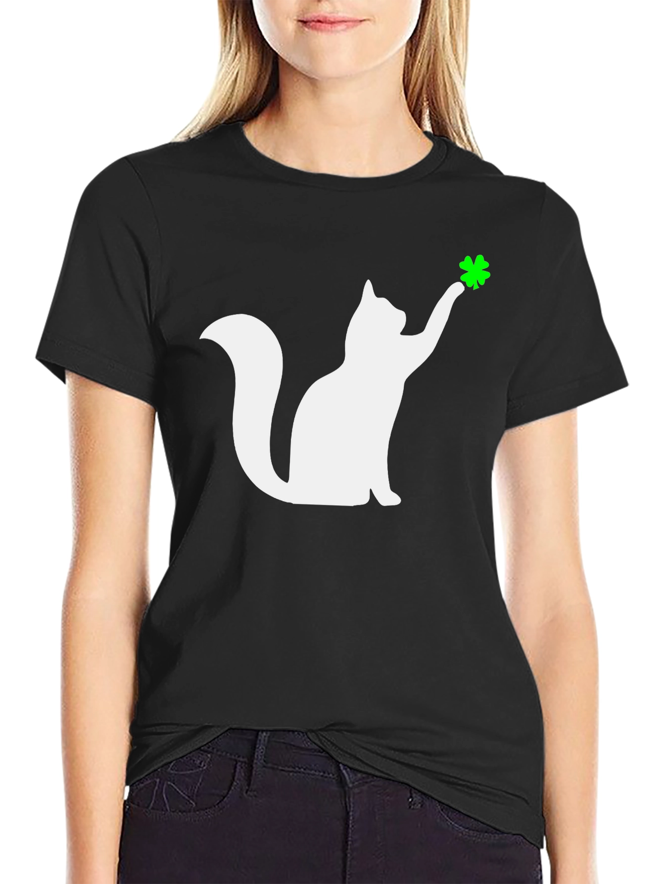 Lucky Cat Black T-Shirt - 2