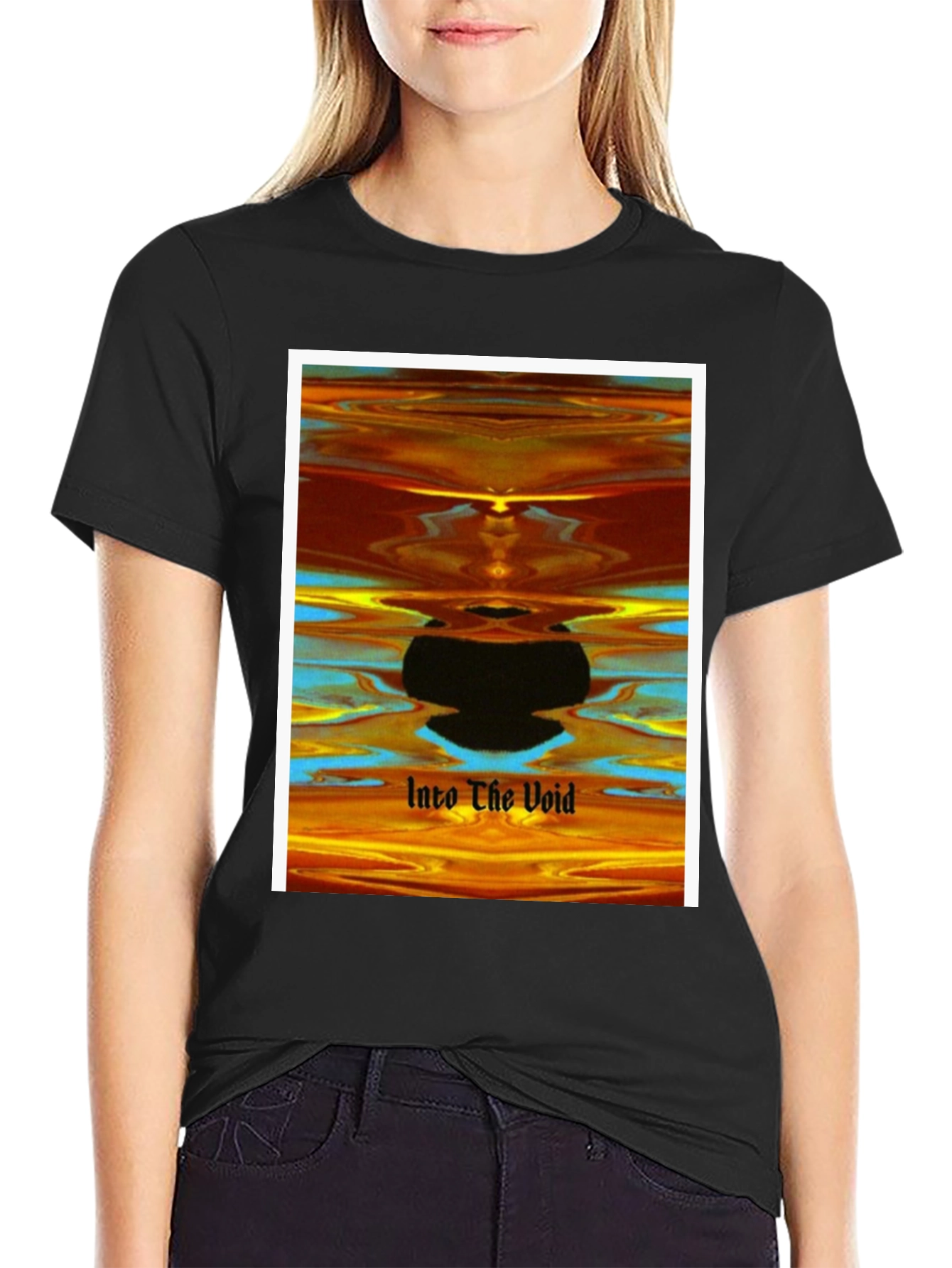 Black Into The Void Graphic Tee view 2