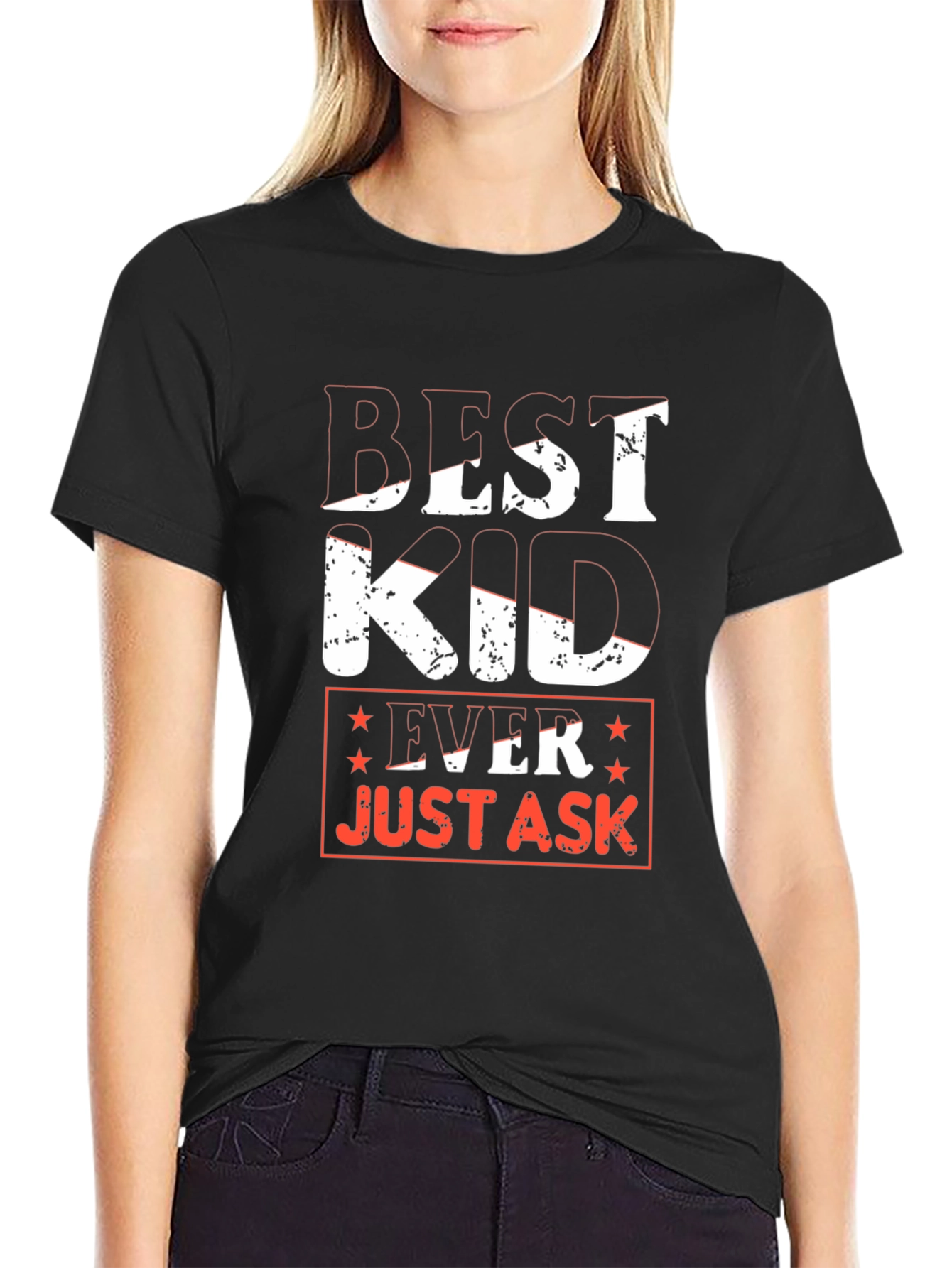 Black Best Kid Ever Graphic T-Shirt view 2