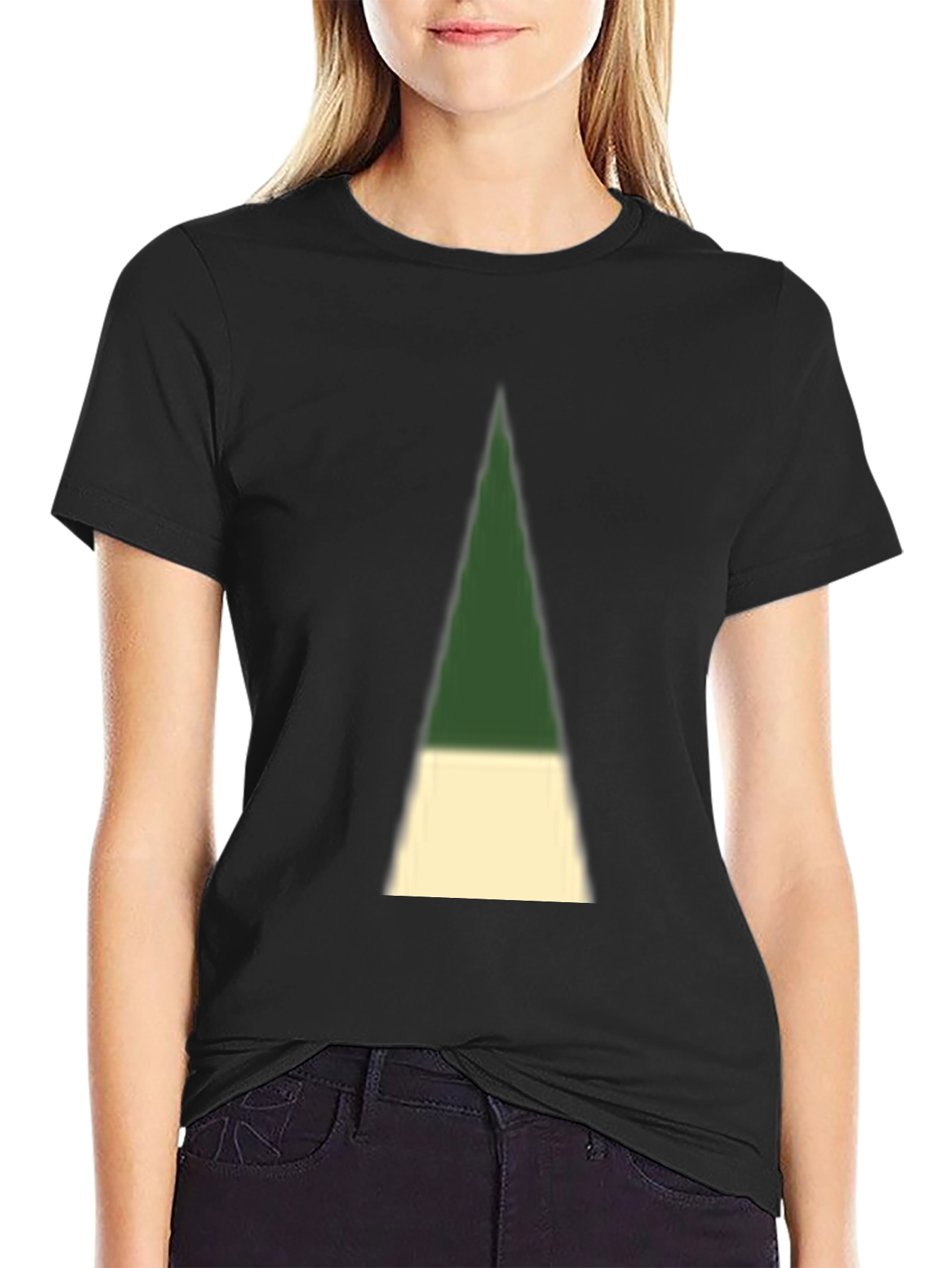 Black Modern Abstract T-Shirt view 2