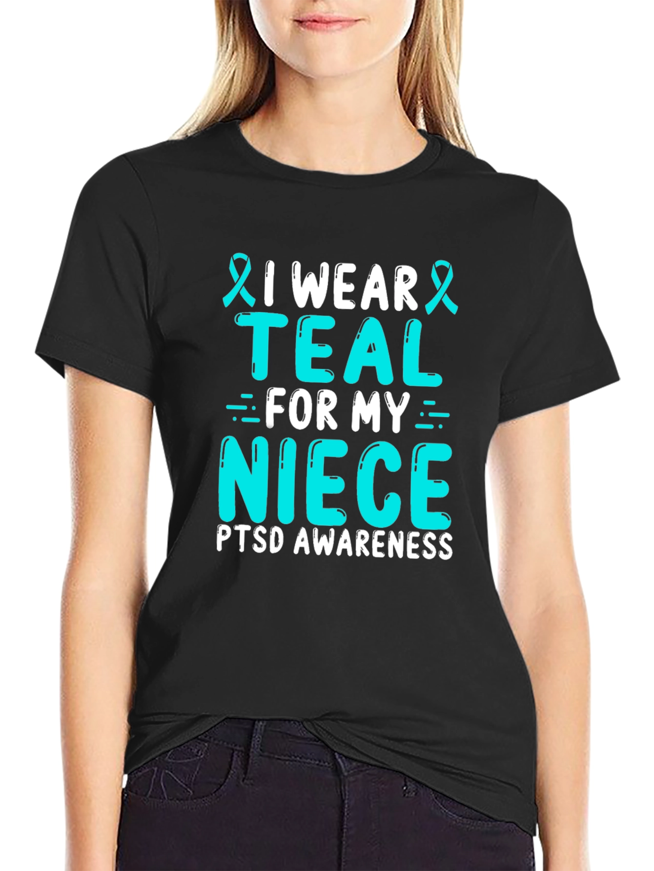 Teal for My Niece PTSD Awareness Tee - 2