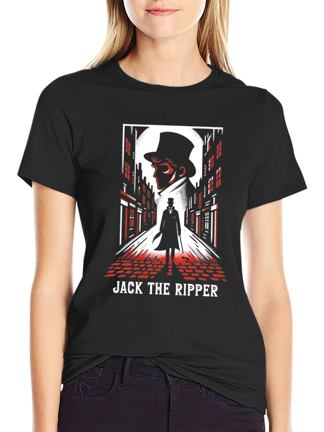 Black Jack the Ripper Graphic Tee - Spooky Season Apparel view 2