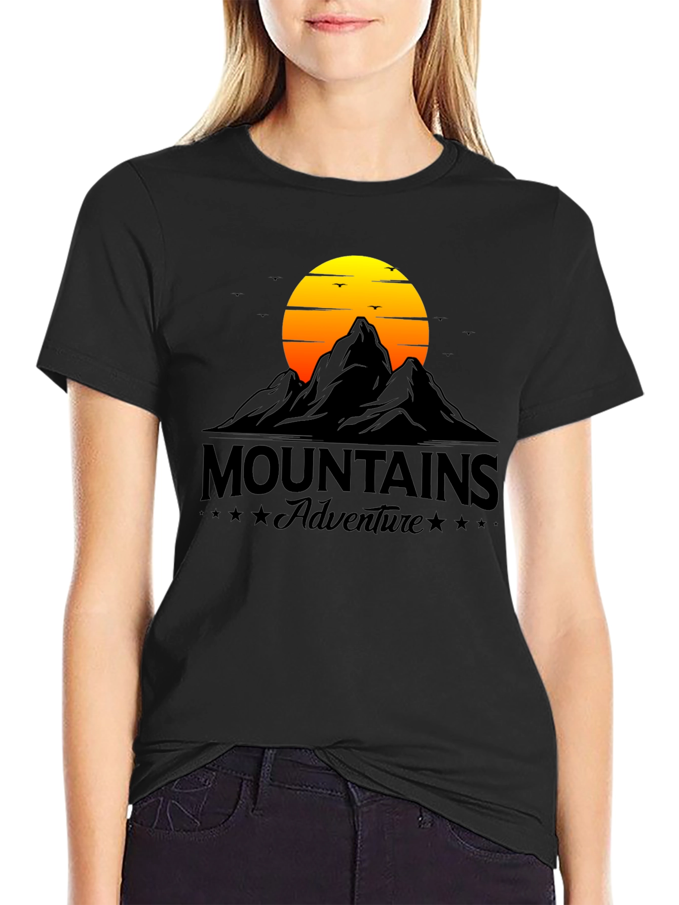 Black Mountains Adventure Graphic T-Shirt view 2