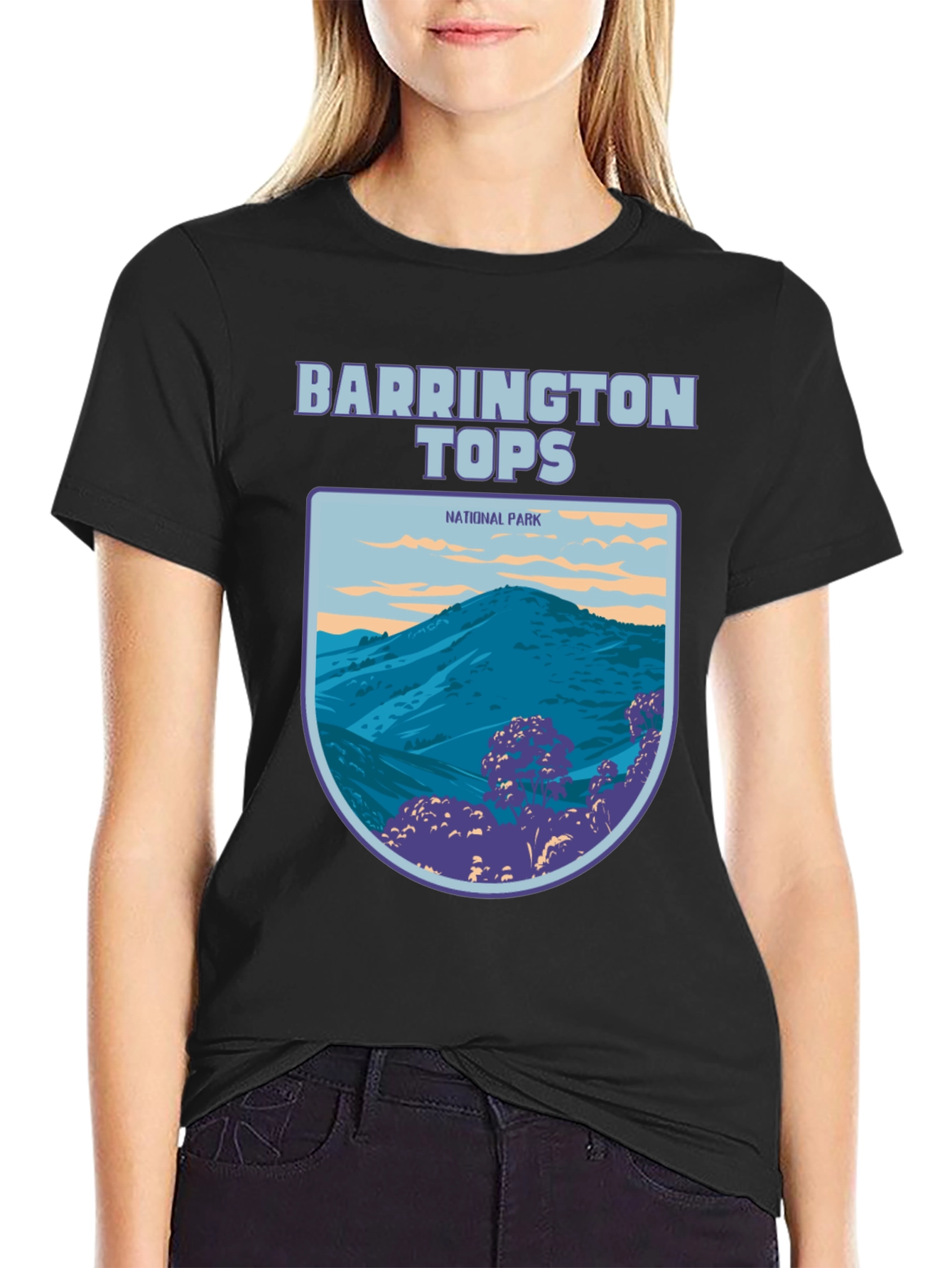 Black Barrington Tops National Park Graphic Tee view 2