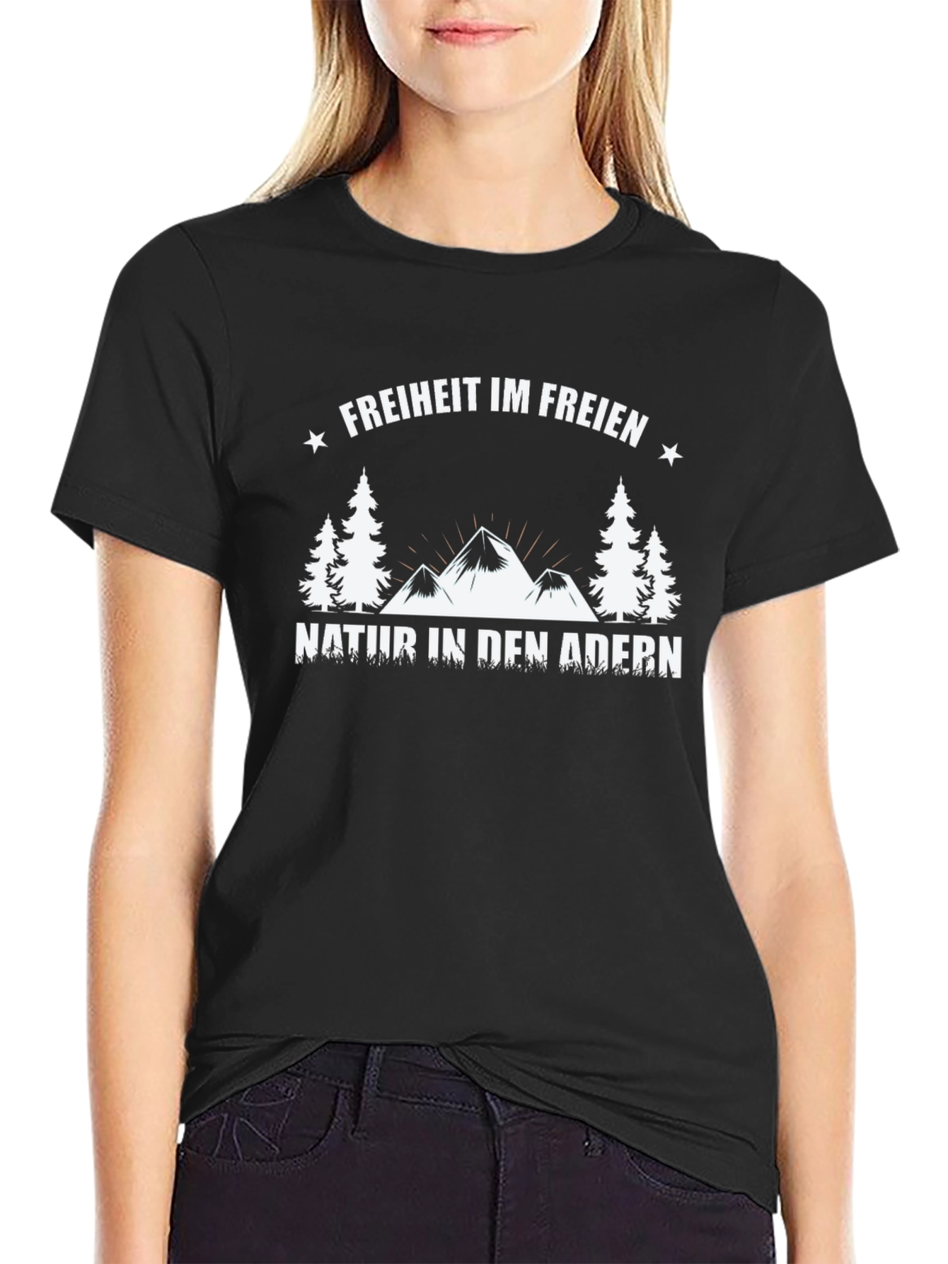 Black Freiheit Im Freien Nature T-Shirt view 2