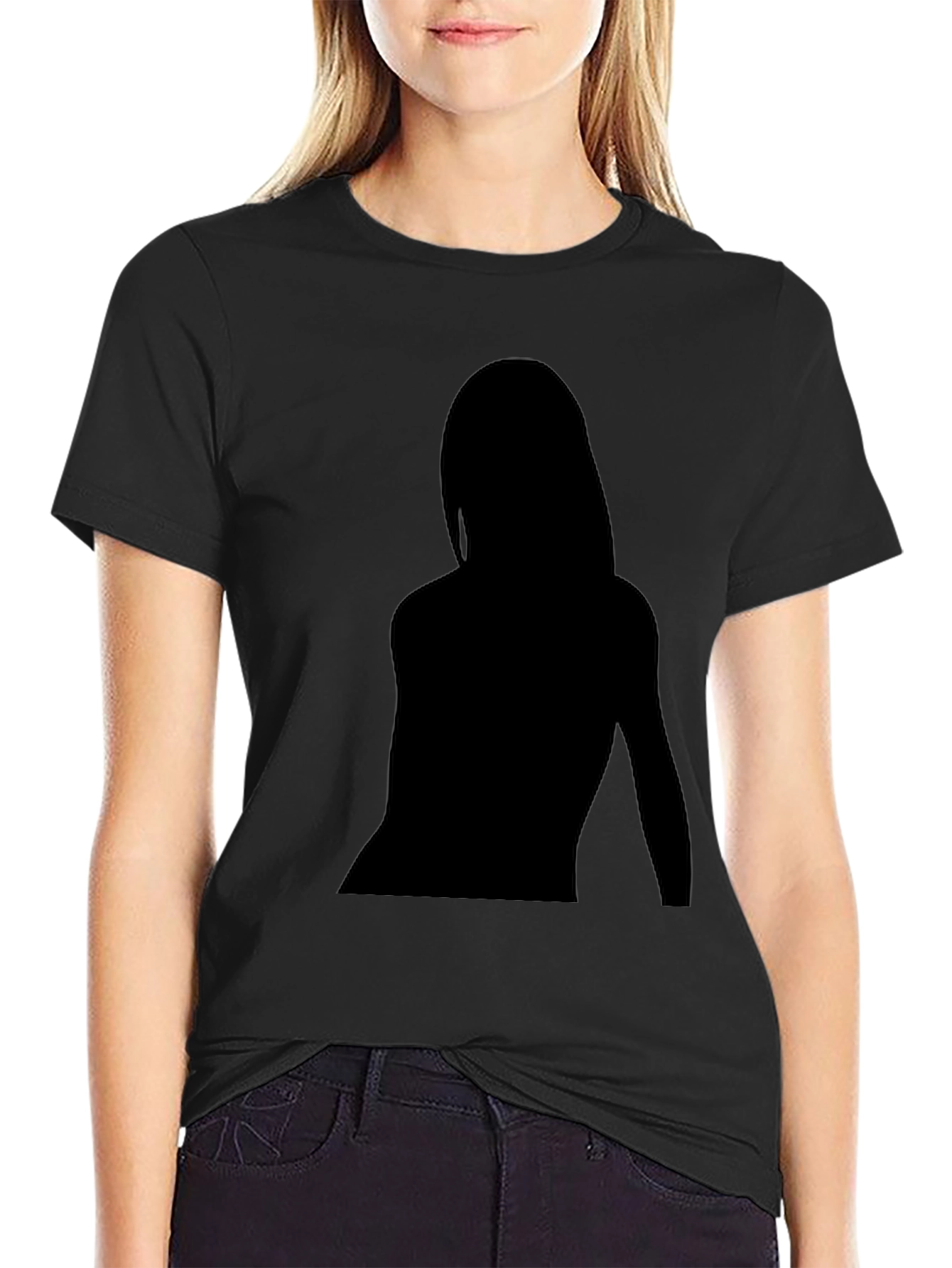 Black Silhouette Graphic T-Shirt view 2