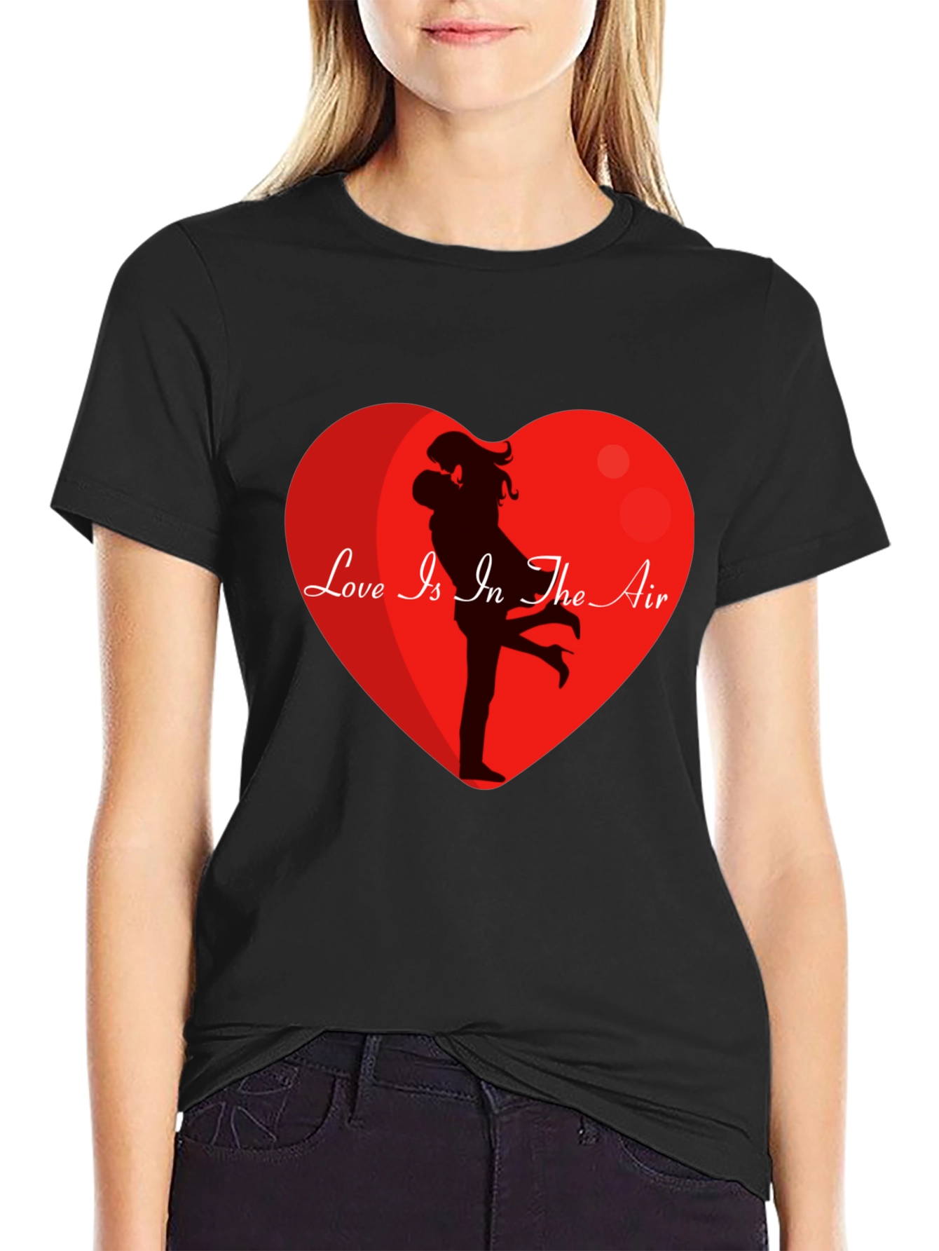 Black Love Is In The Air Graphic T-Shirt view 2