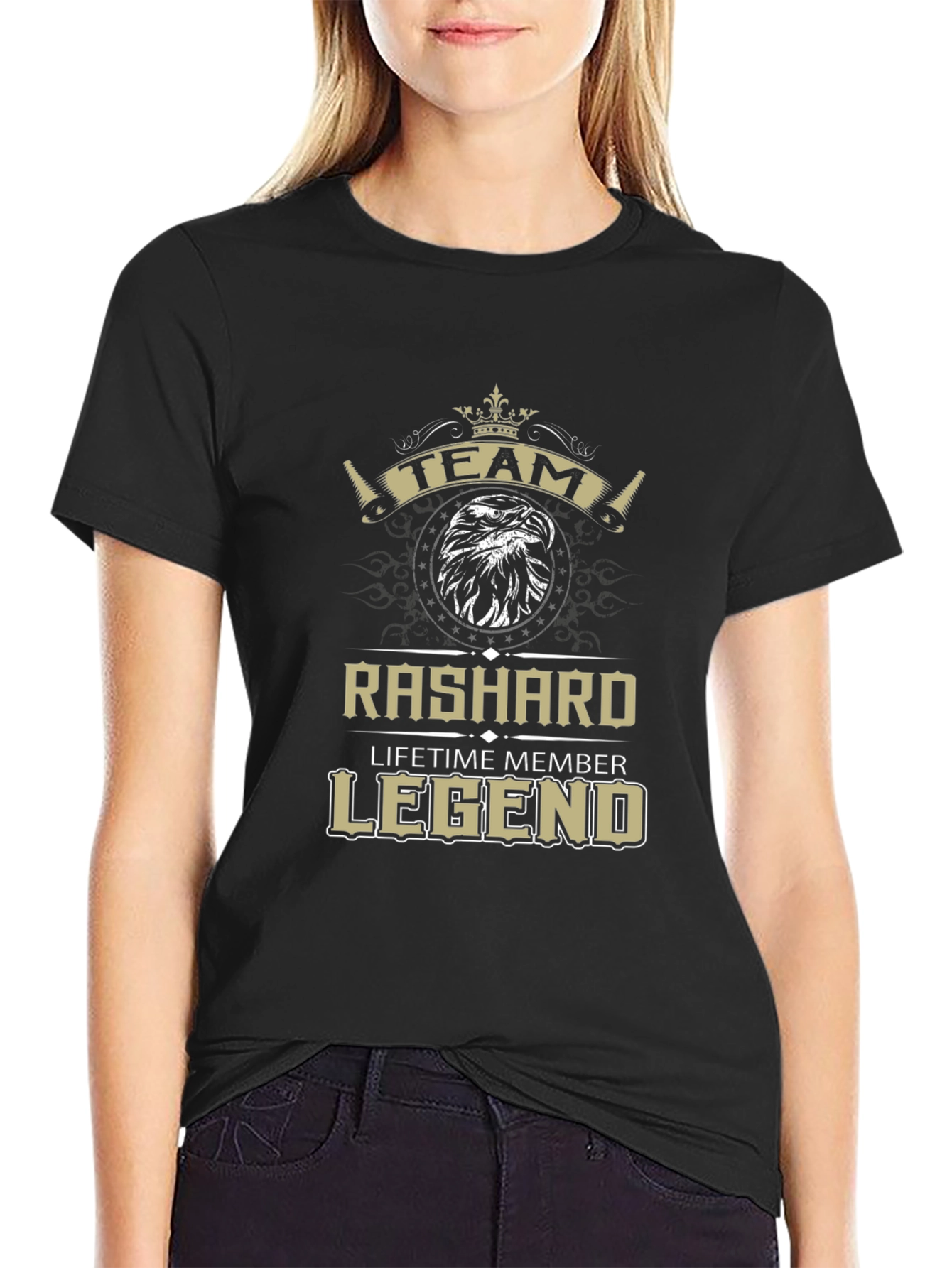 Black Rashard Lifetime Member Legend T-Shirt view 2