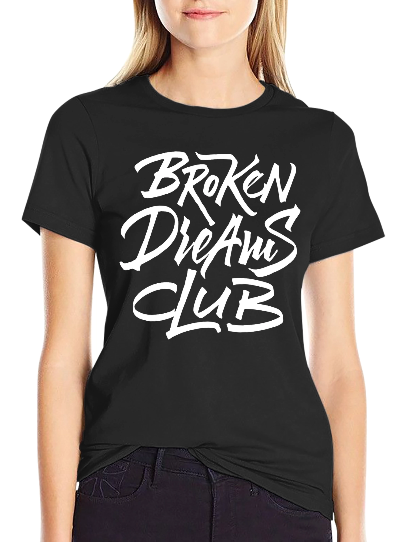 Black Broken Dreams Club Graphic Tee view 2