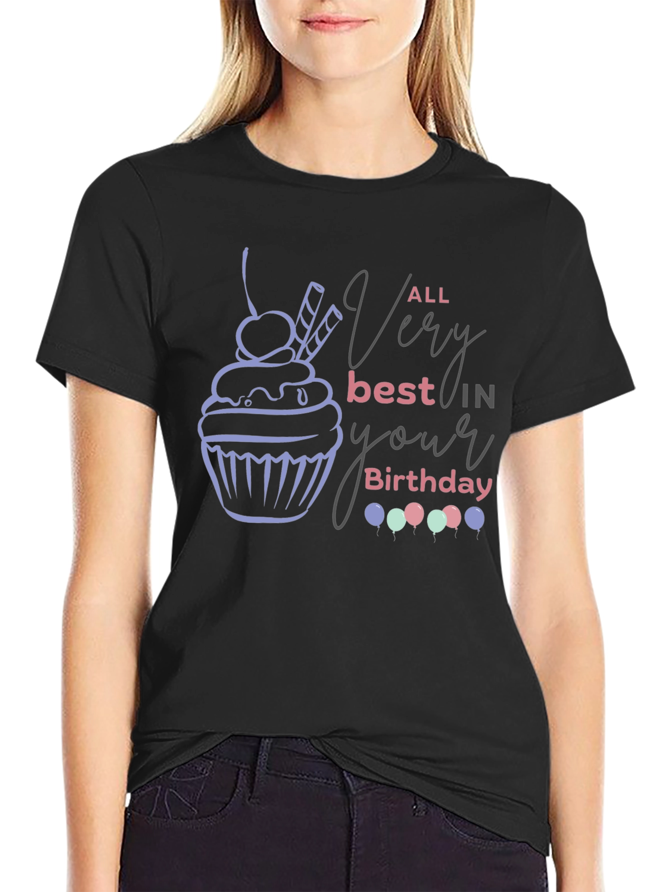 Birthday Cupcake Graphic Tee - 2