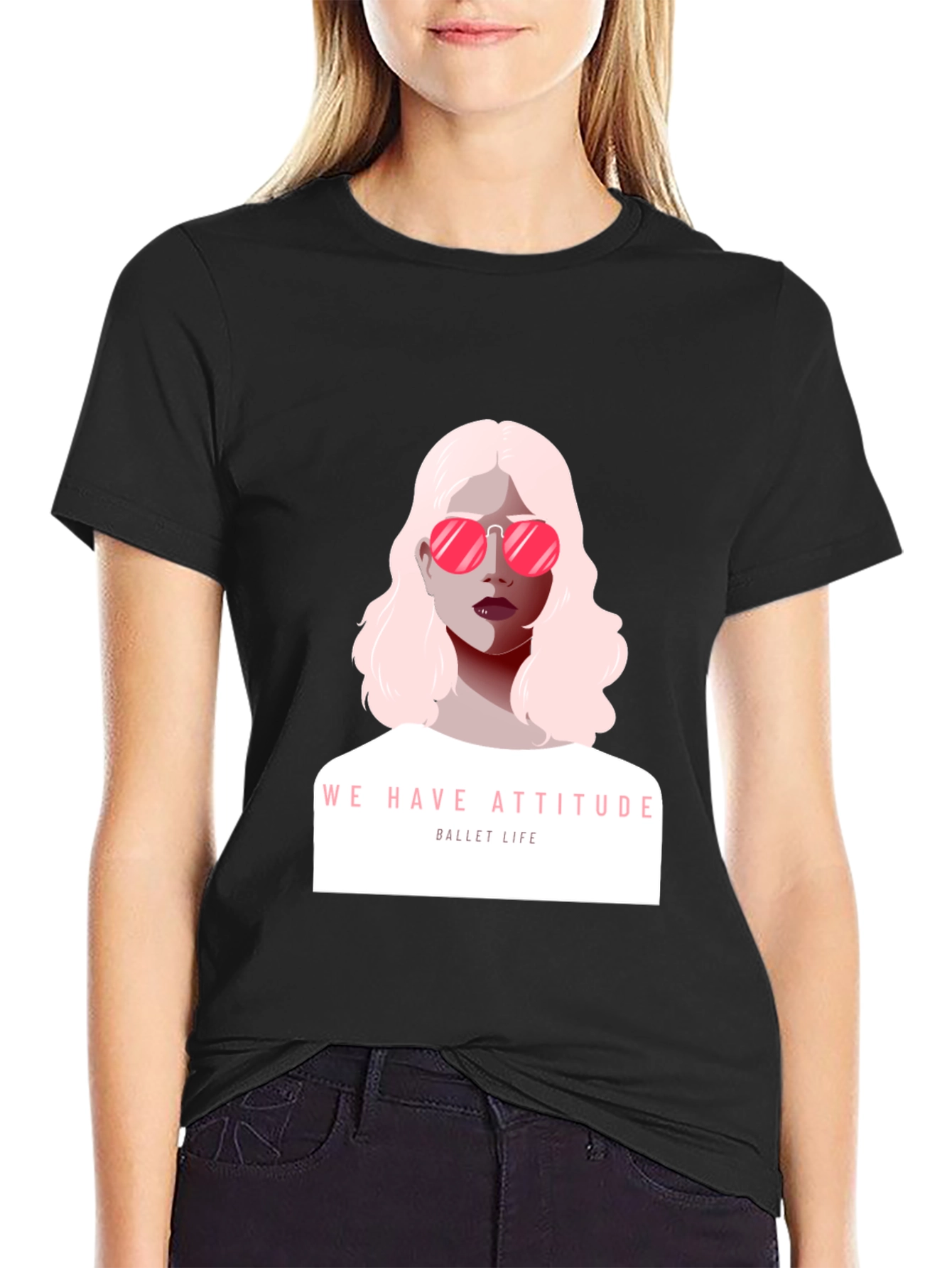Black Attitude Ballet Life Graphic Tee view 2