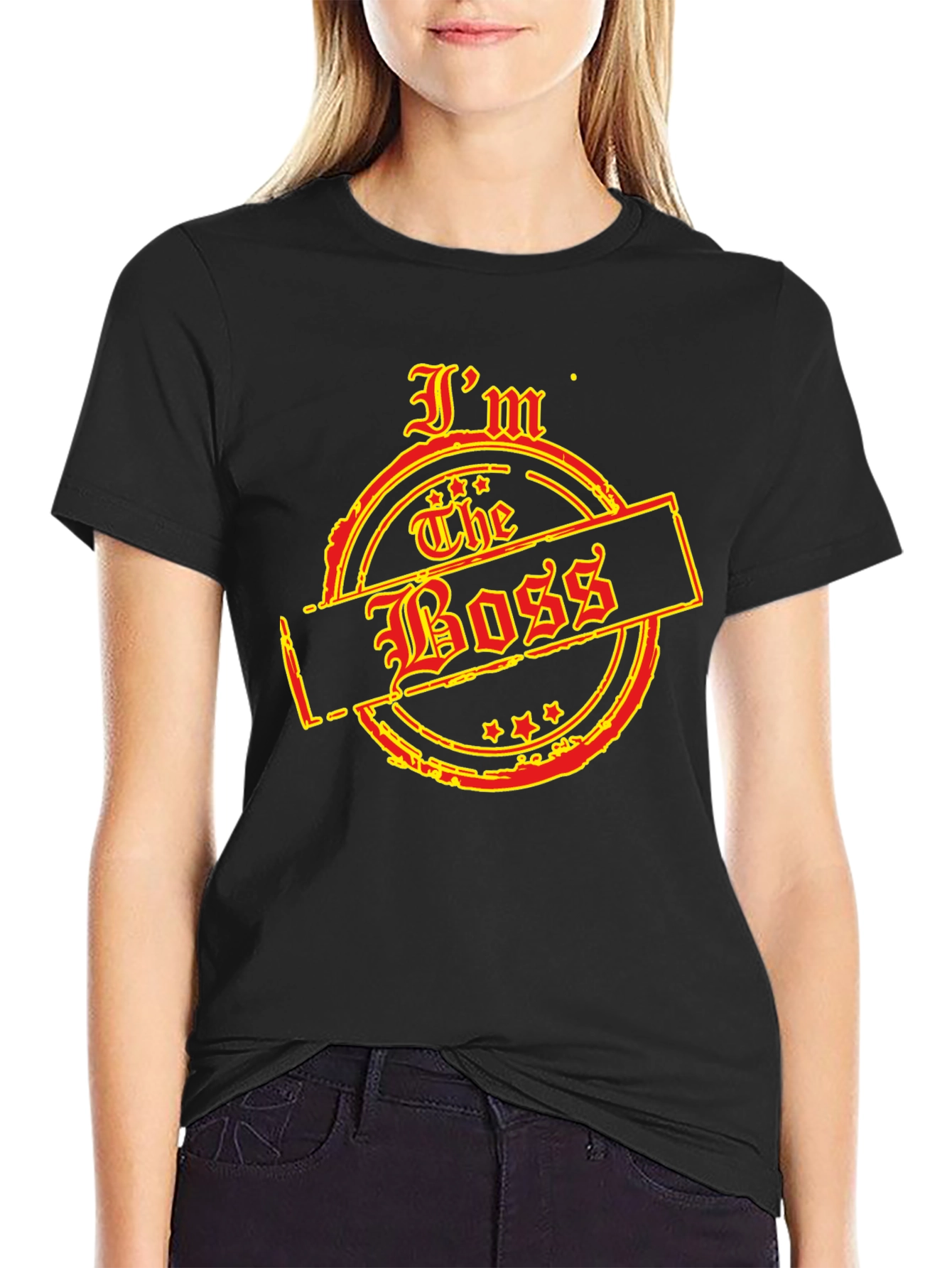 Black I'm The Boss Graphic T-Shirt - Black view 2