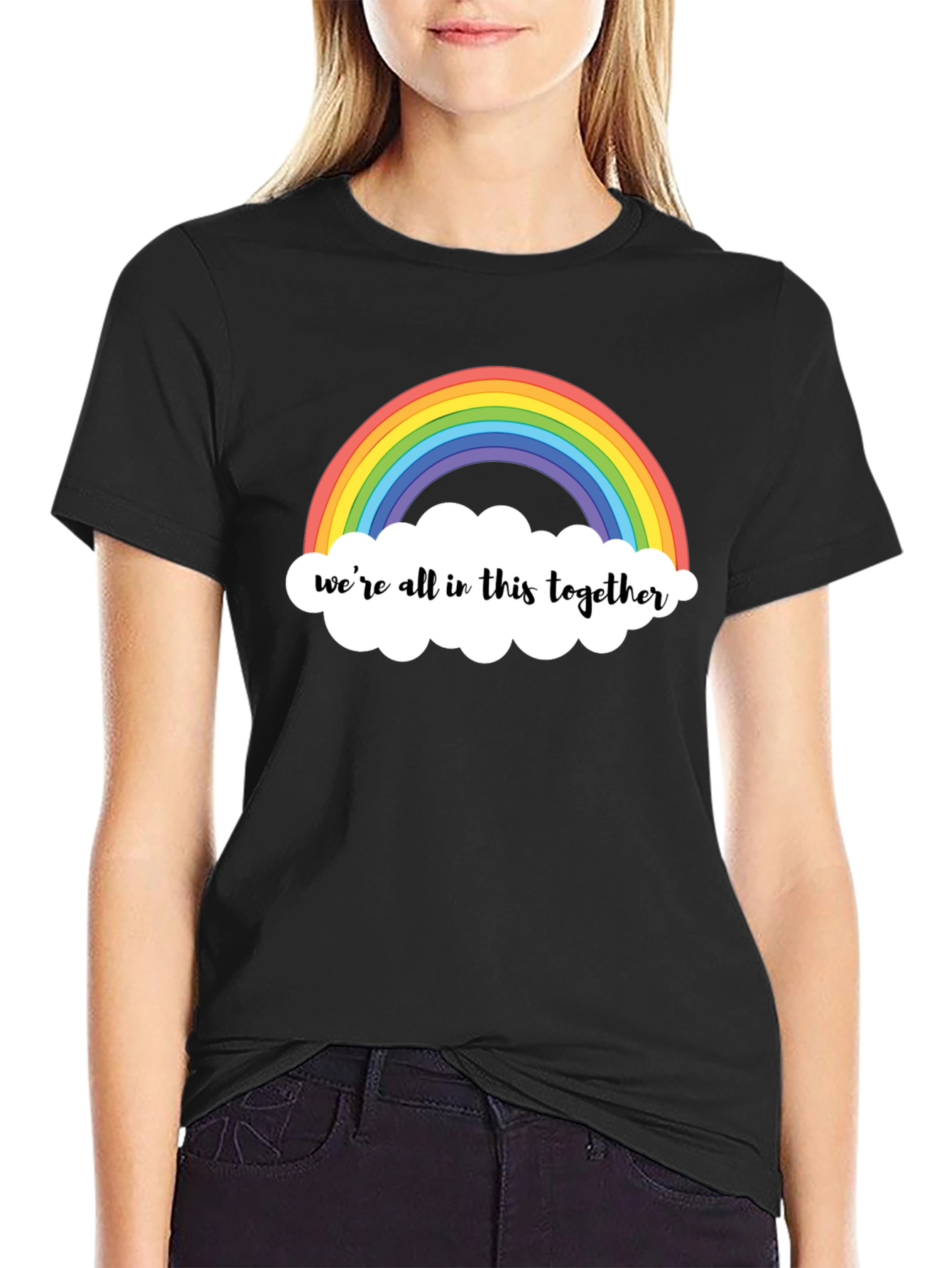Black Rainbow 'We're All in This Together' T-Shirt view 2