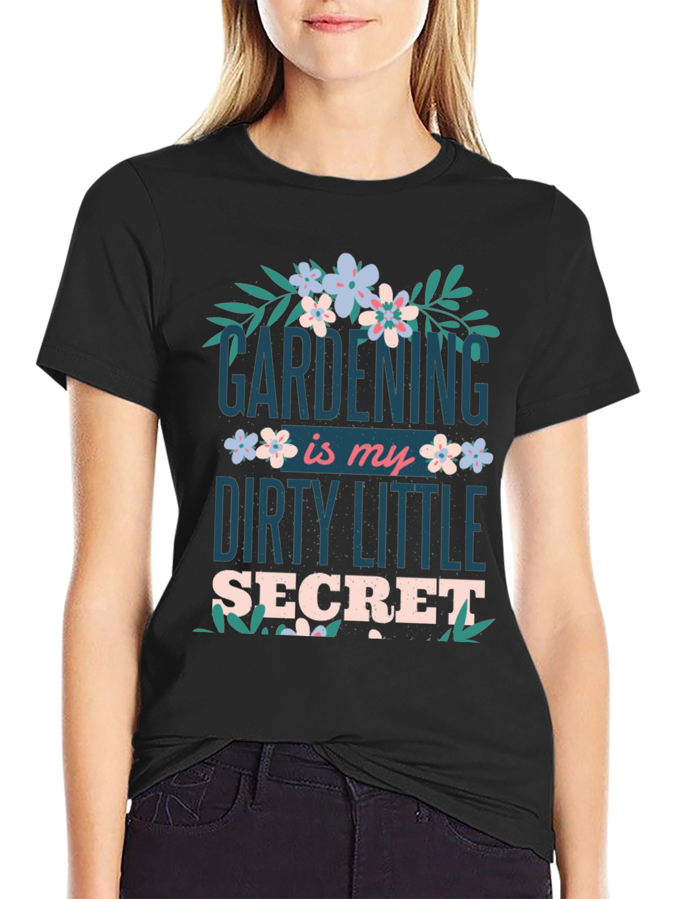 Black Gardening Secret Graphic Tee - Unisex Fit view 2