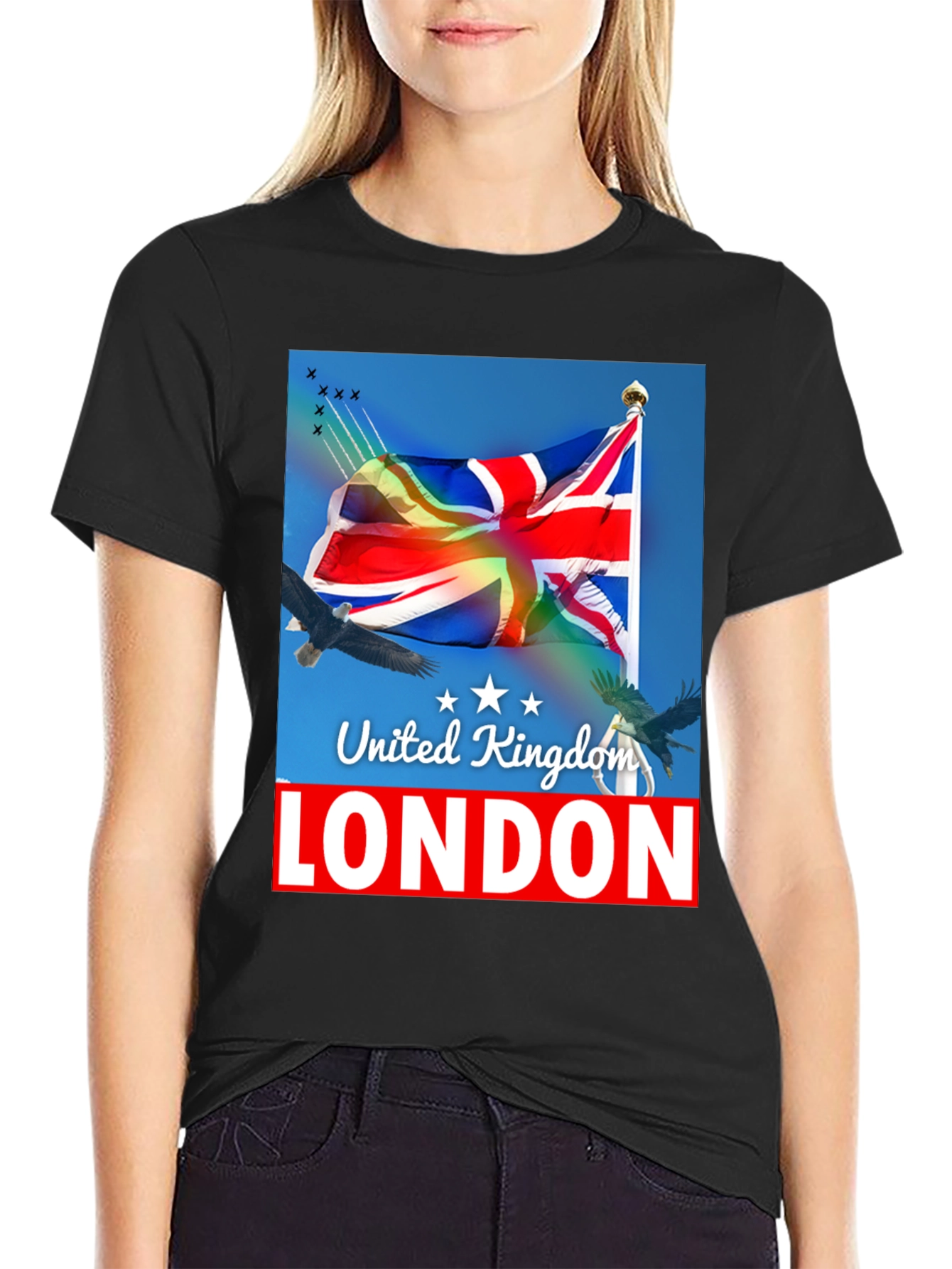 United Kingdom London Flag Graphic T-Shirt - 2