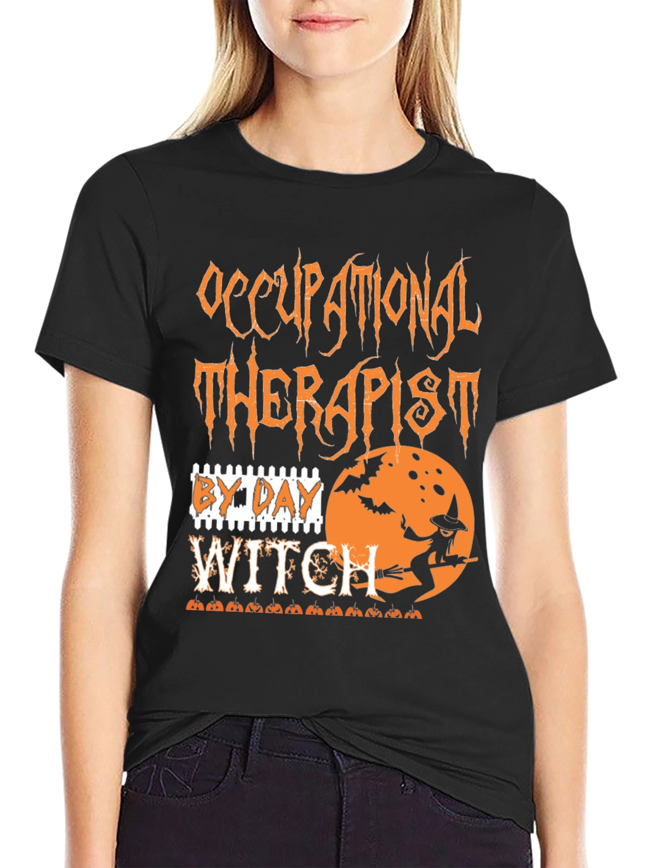 Occupational Therapist By Day Witch Halloween T-Shirt - 2