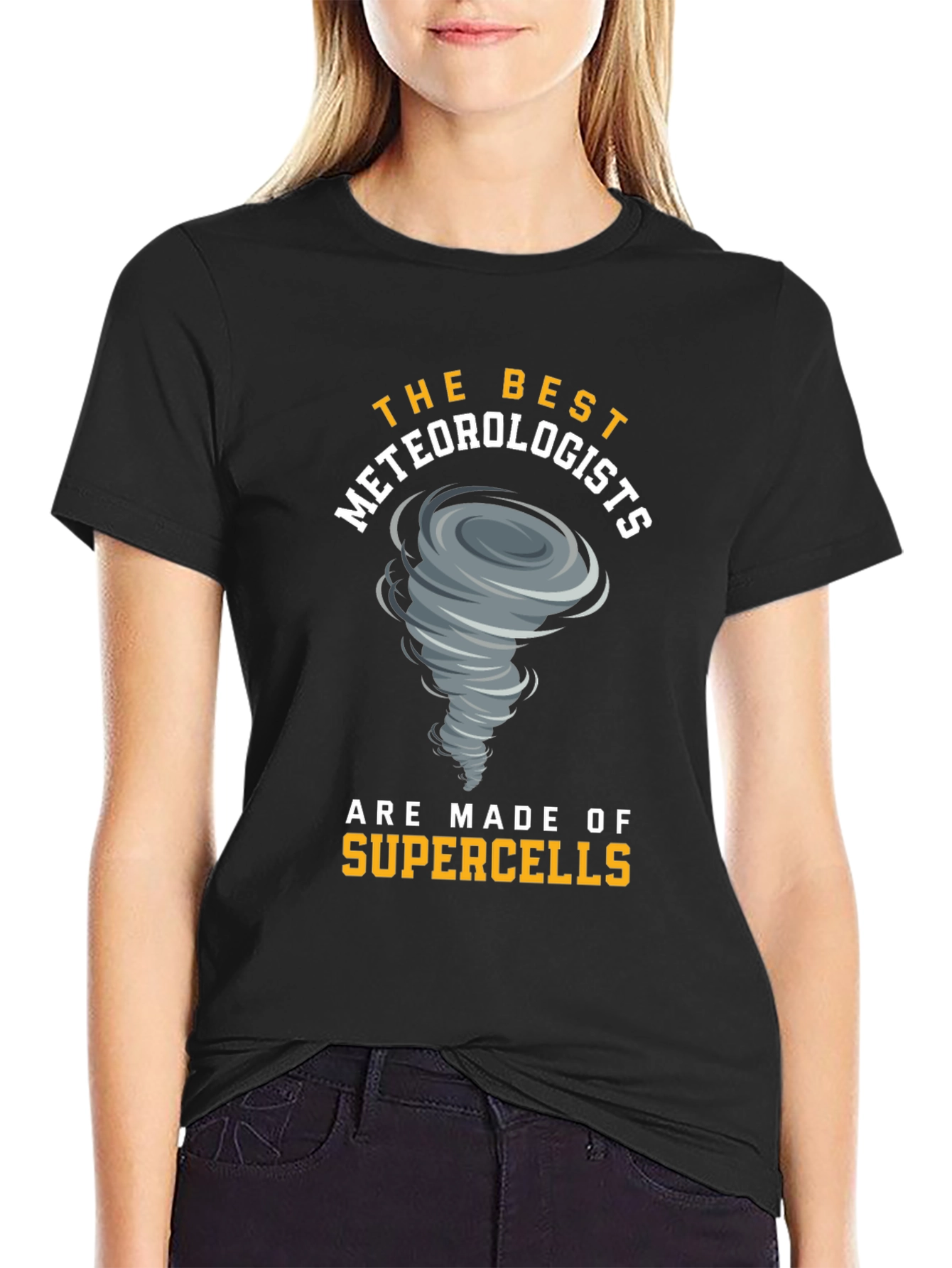 Black Meteorologist Supercell T-Shirt view 2