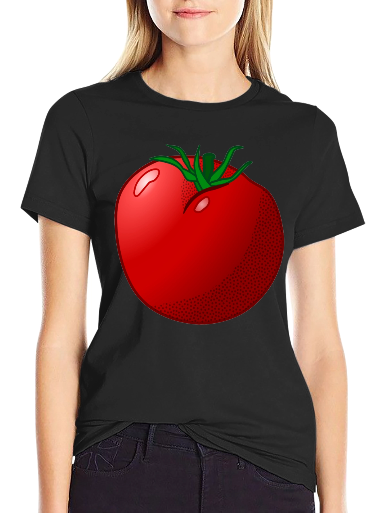 Tomato Graphic Black T-Shirt - 2