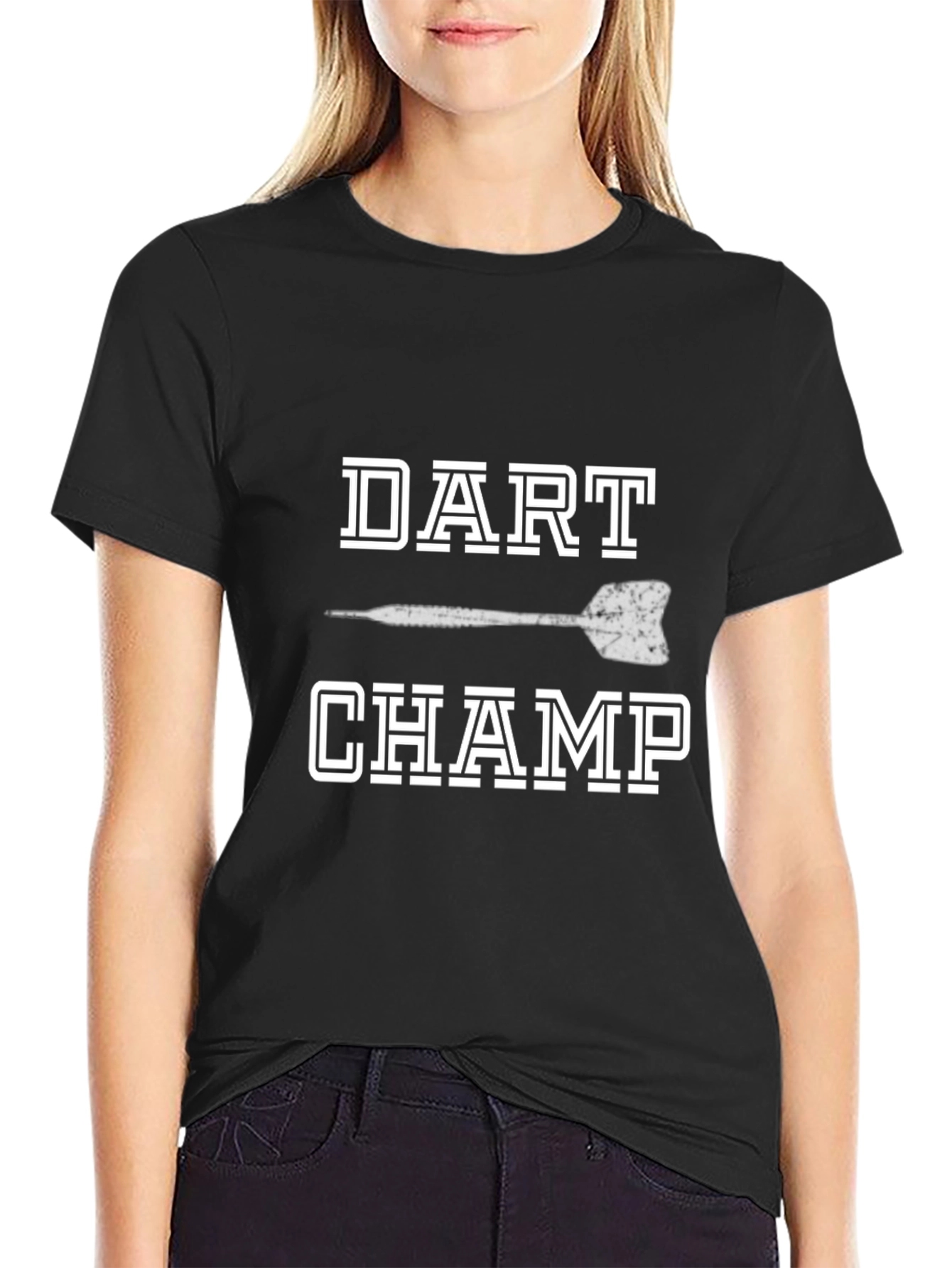 Black Dart Champ Black T-Shirt view 2