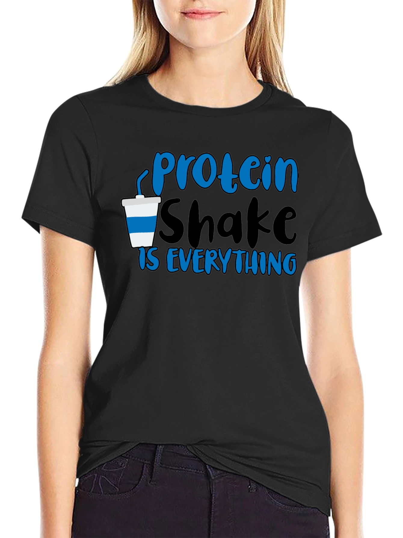 Black Protein Shake is Everything T-Shirt view 2