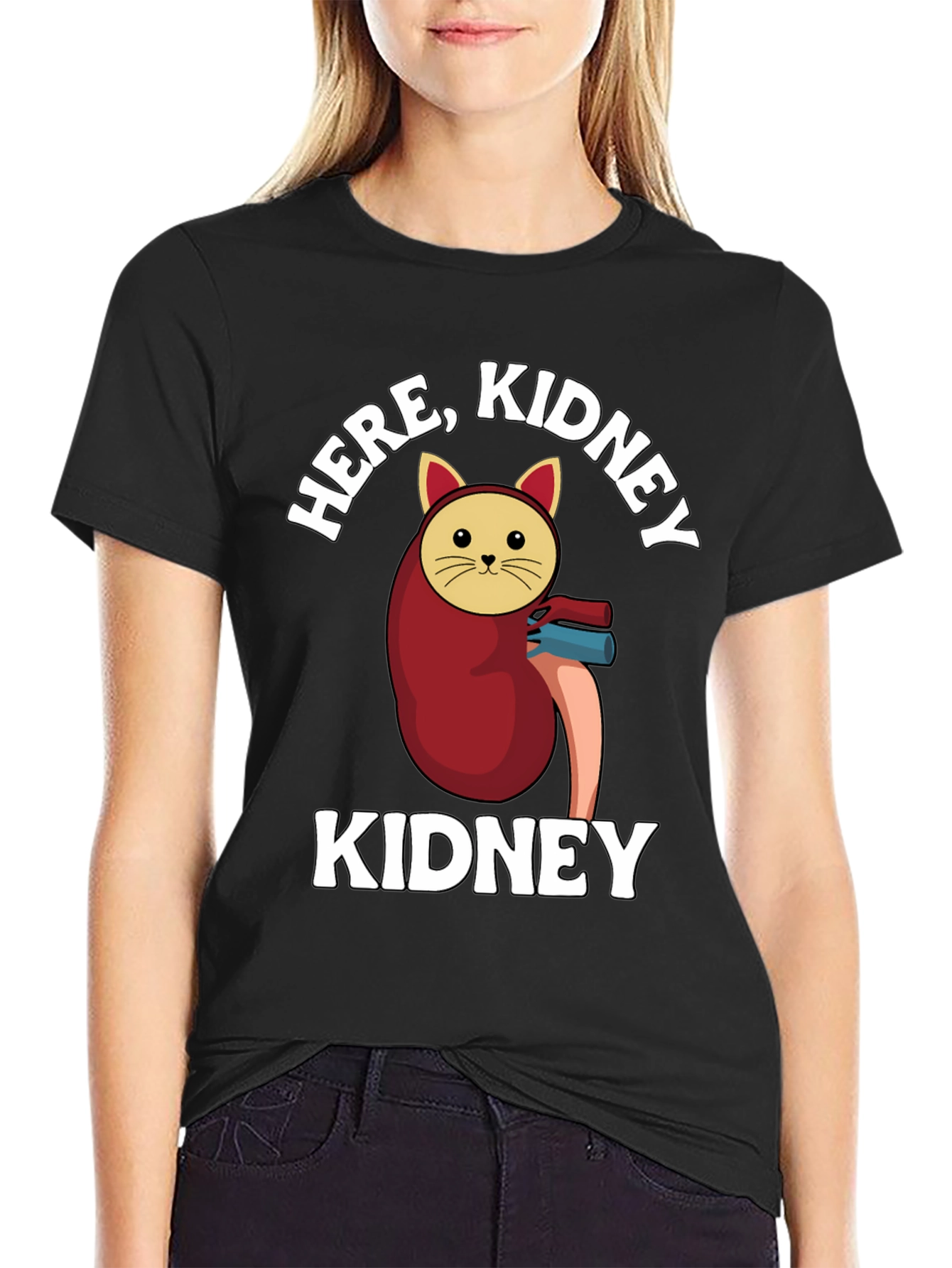 Black Here, Kidney Kidney T-Shirt view 2