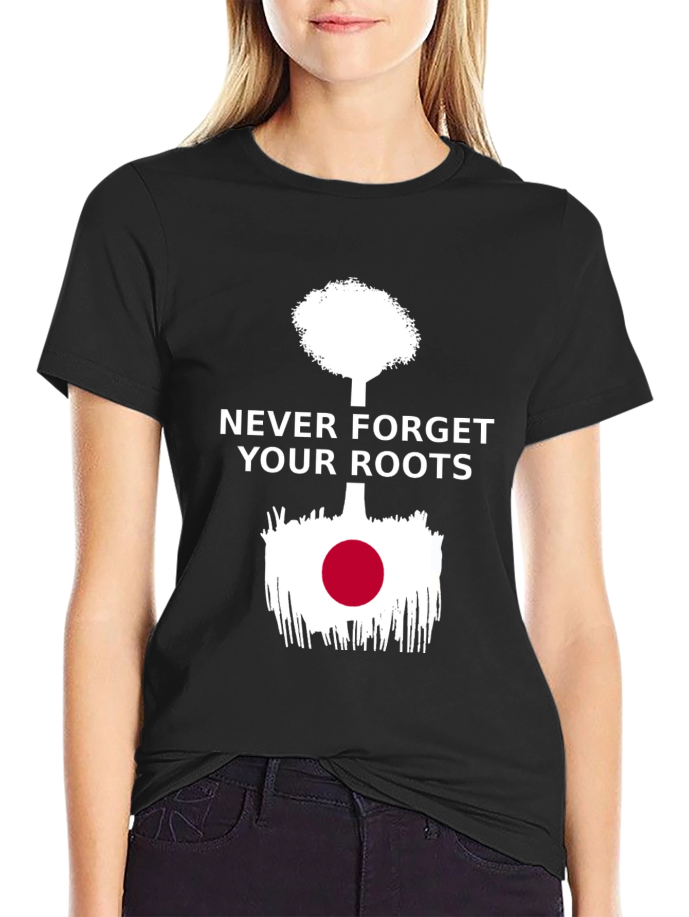 Black Never Forget Your Roots T-Shirt view 2