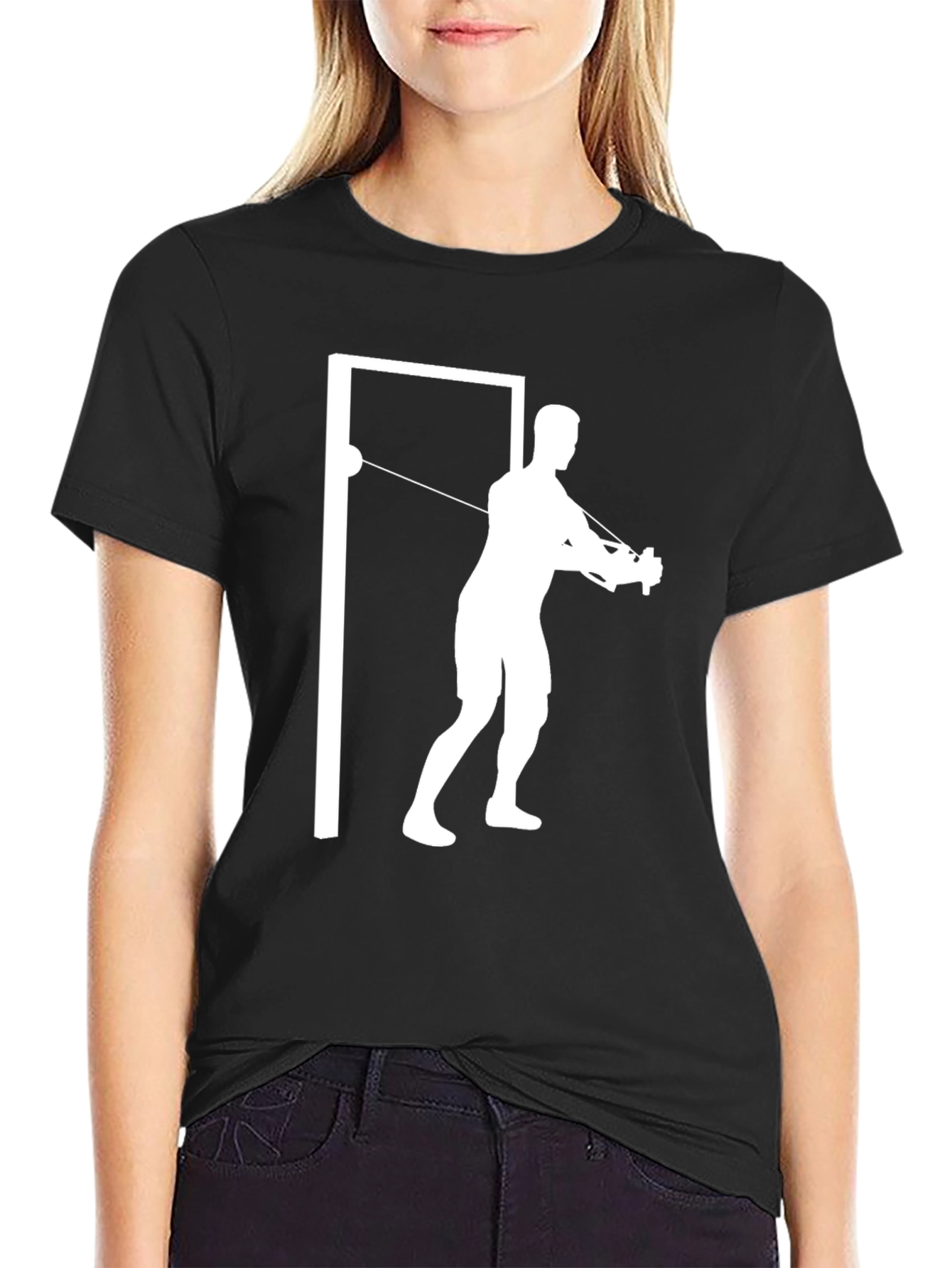 Black Fitness Training T-Shirt - Black view 2