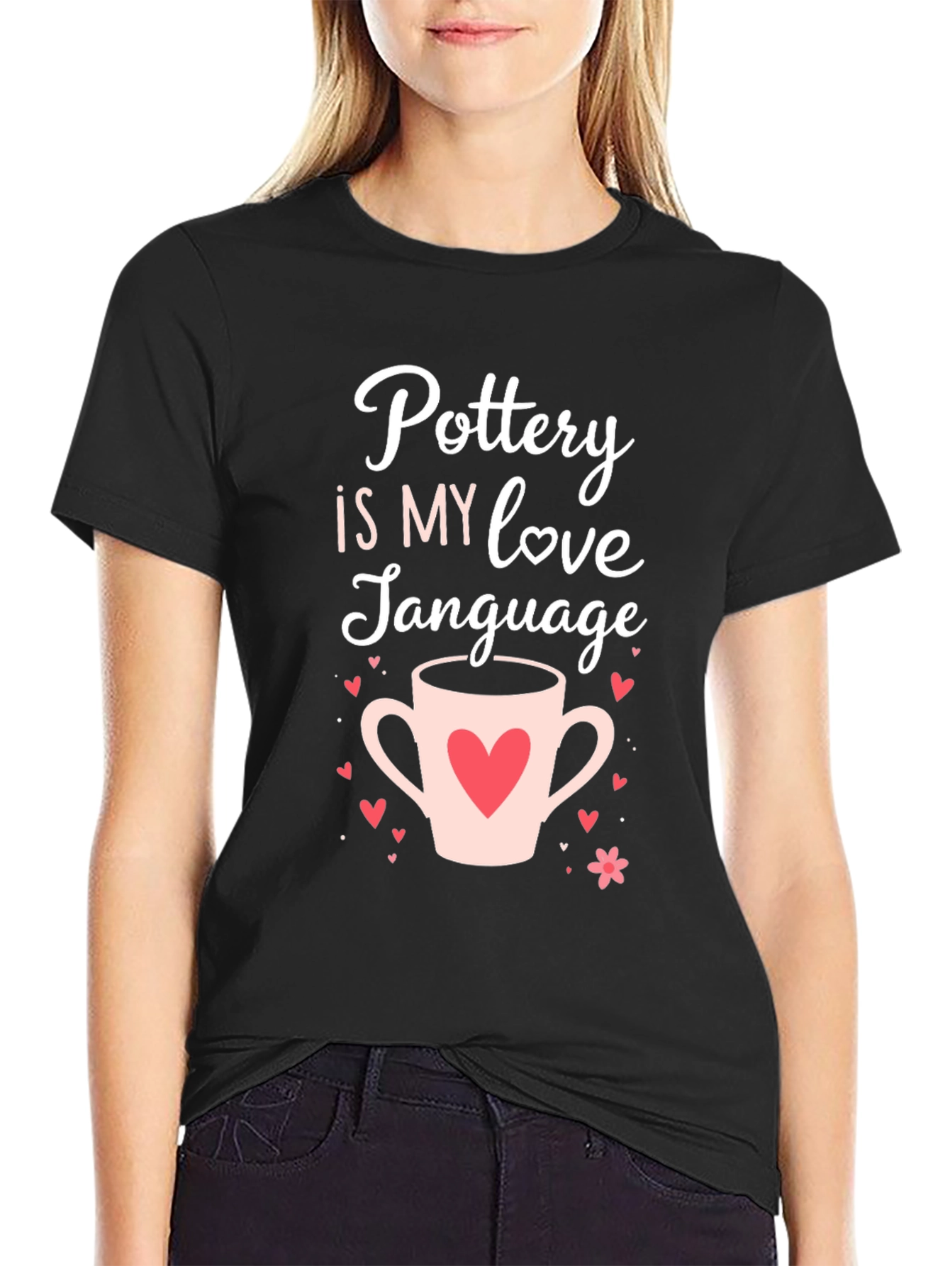 Black Pottery Is My Love Language Graphic Tee view 2
