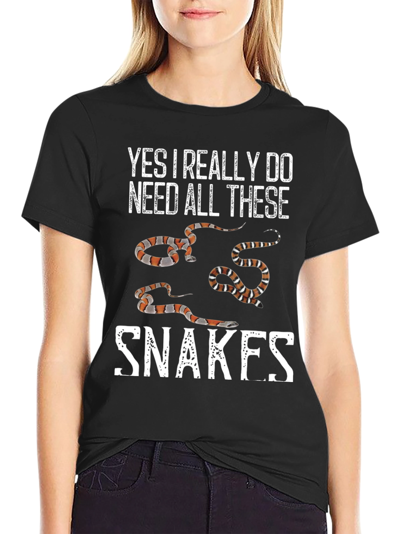 Black Snakes Graphic Tee: Yes, I Need All These Snakes! view 2