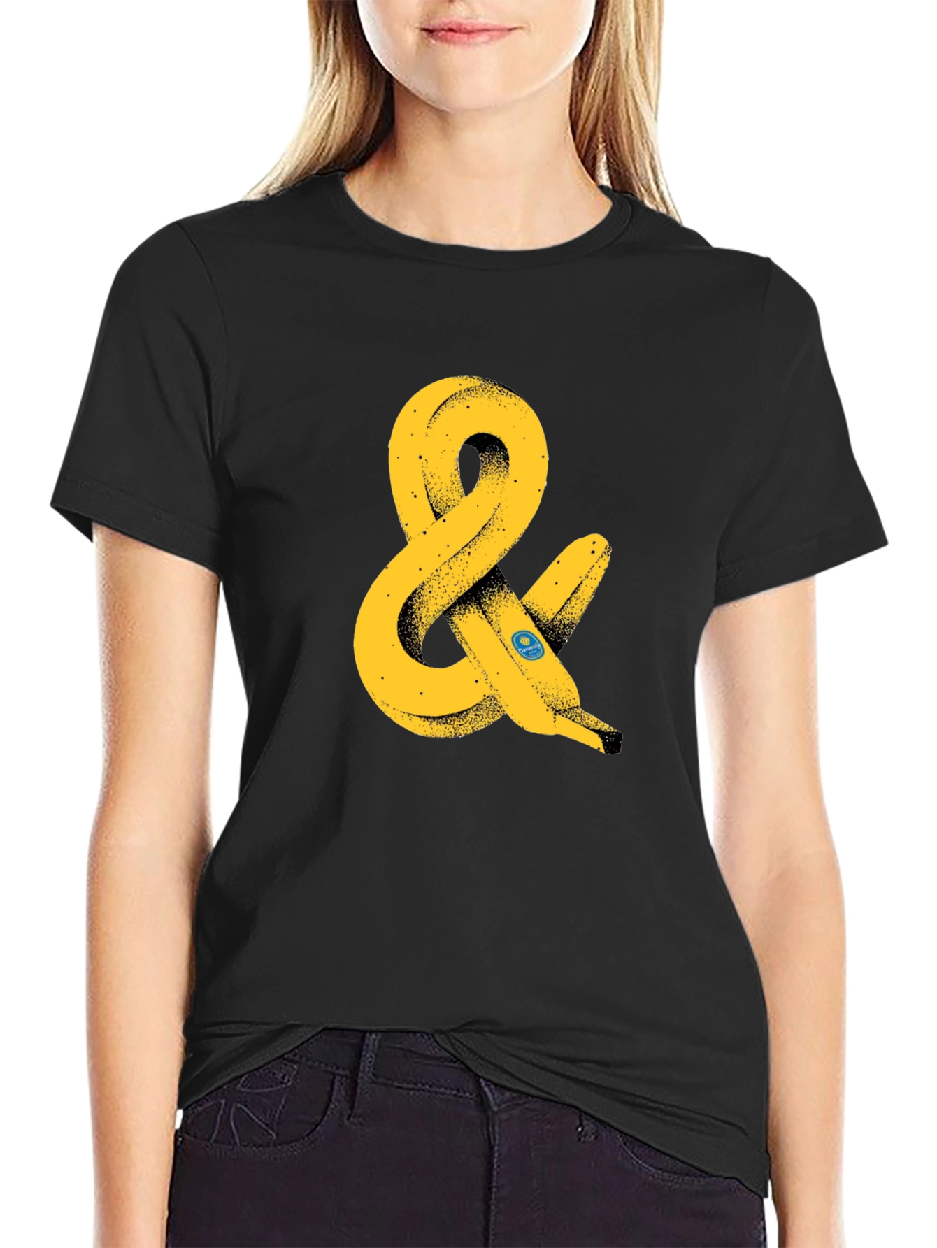 Black Banana Ampersand Graphic T-Shirt - Black view 2