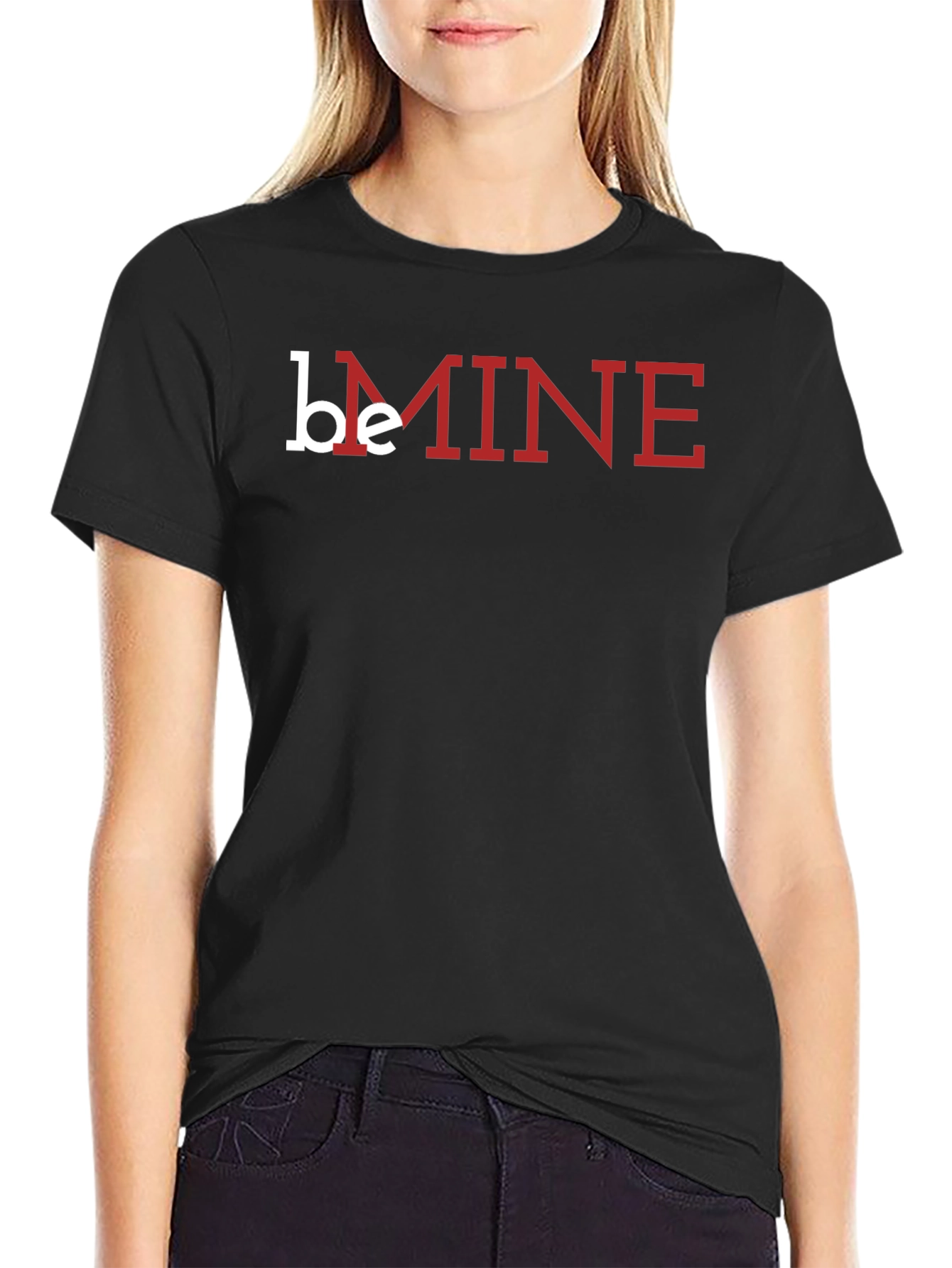 Black Be Mine Graphic Tee - Black view 2
