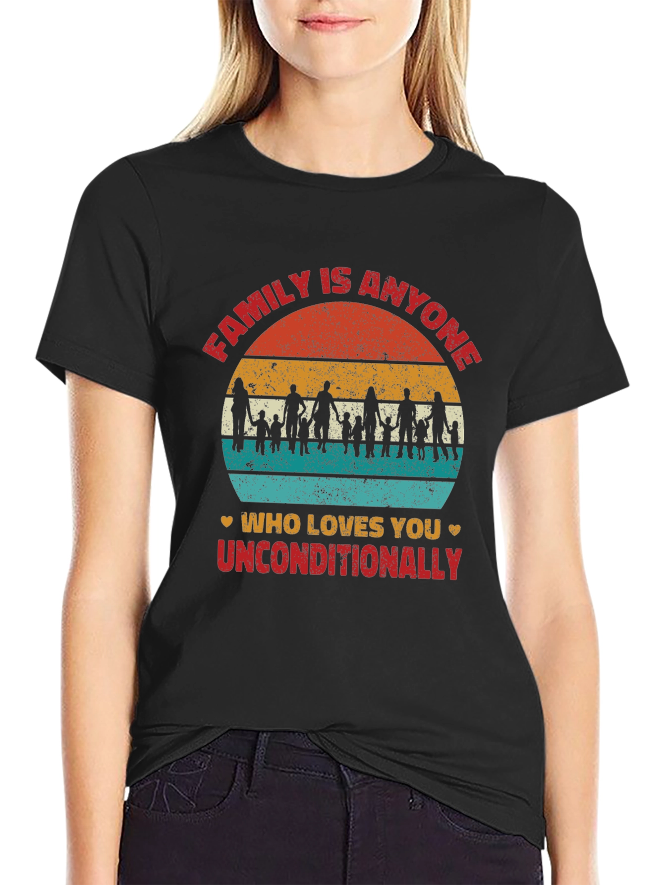 Black Family Is Anyone Who Loves You T-Shirt view 2